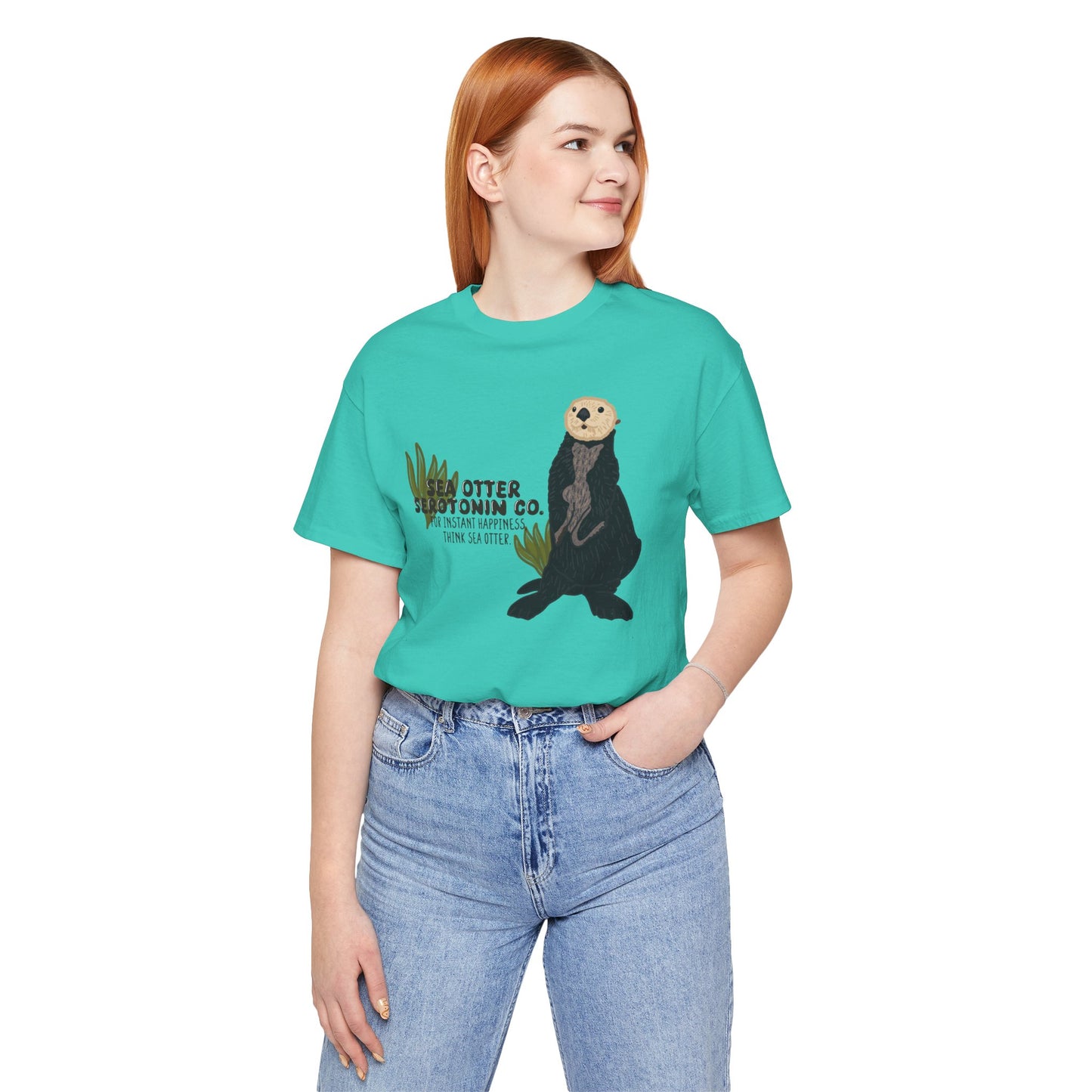 Sea Otter Graphic Tee - Cute Ocean Animal T-Shirt, Wildlife Lover Gift, Nature Inspired Shirt, Beach Theme Apparel