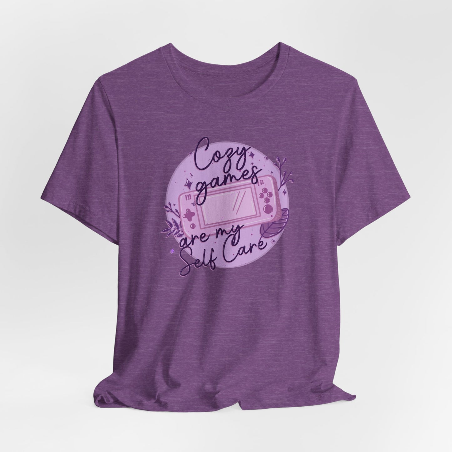 Cozy Games Are My Self Care Women's Tee - Gamer T-Shirt, Video Game Ladies Graphic T-Shirt, Comfortable Gaming Apparel, Unique Gamer Gift