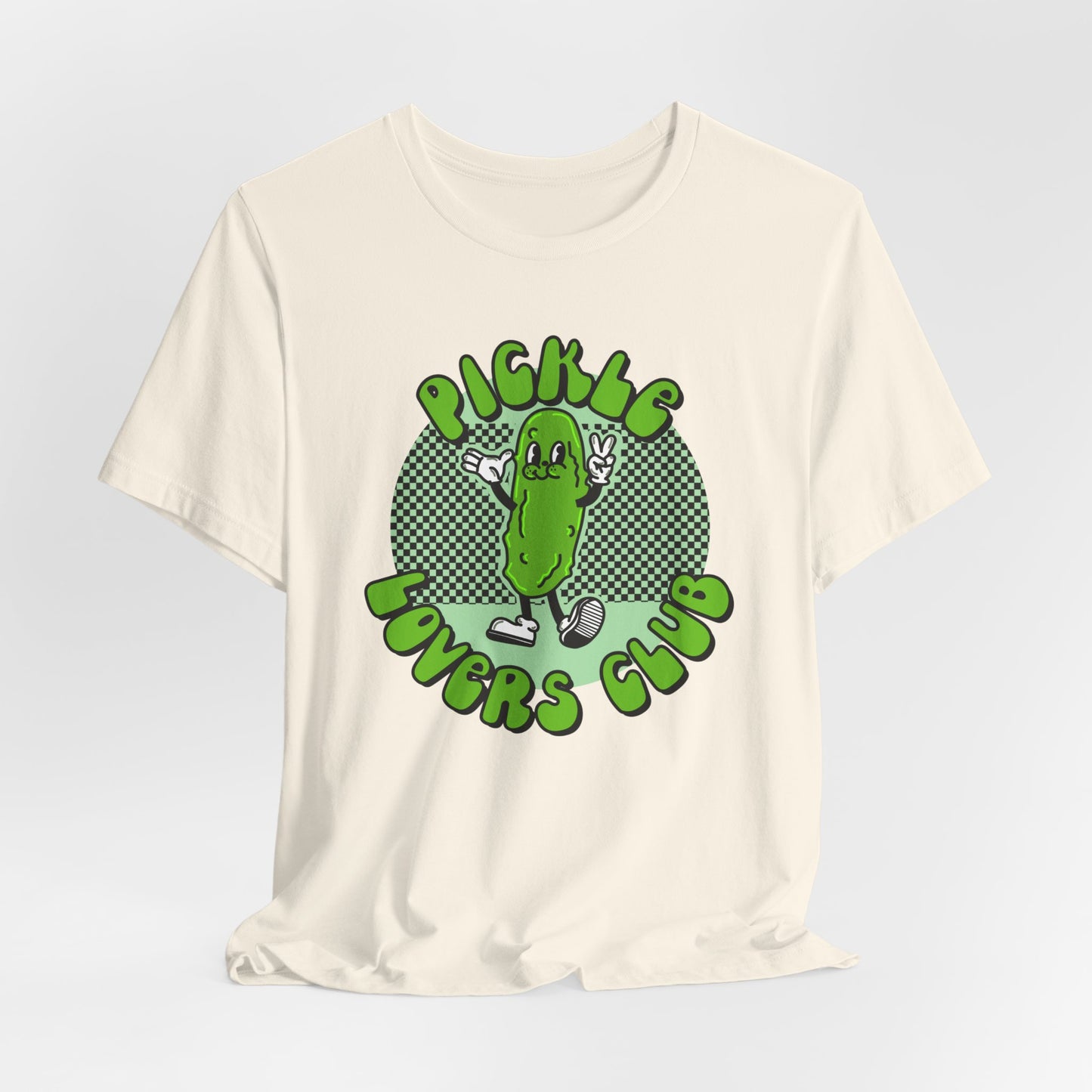 Pickle Lovers Club Graphic Tee | Retro Food Pickle Unisex T-shirt | Shirt for Pickle lovers | Pickle Lover Gifts | Trendy Retro Cartoon  Tee