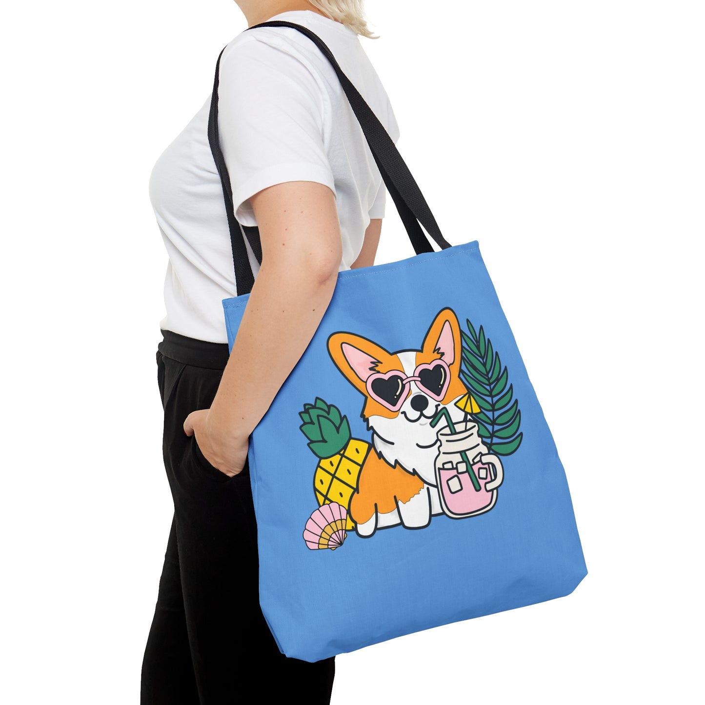 Corgi Beach Bag | Pembroke Welsh Corgi Tote Bag | Corgi Dog Tote Bag | Beach Dog Bag | Pool Dog Bag