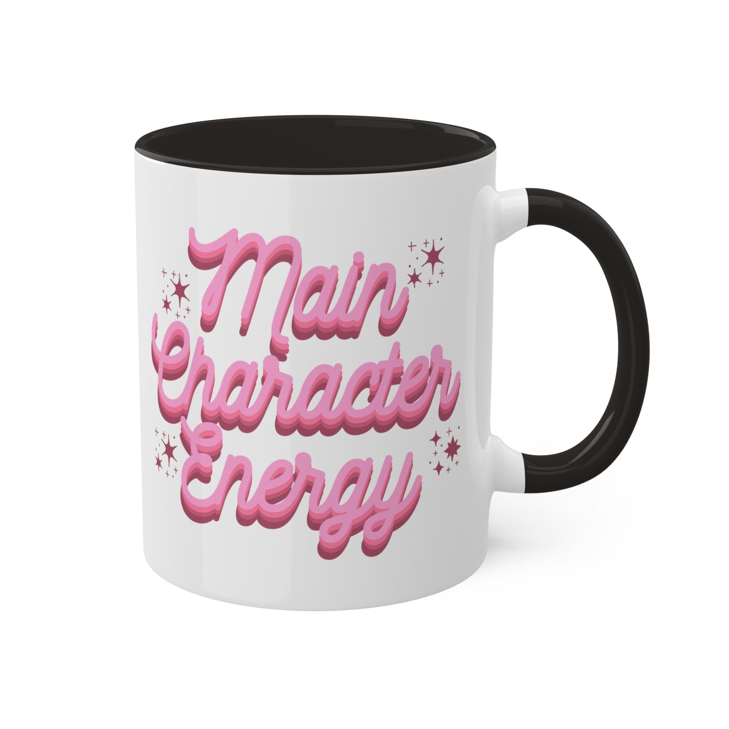 Main Character Energy Quote Coffee Mug | Pink Aesthetic Coffee Mug | Girl Power Mug | Body Positivity | Gifts For Her | Women Empowerment