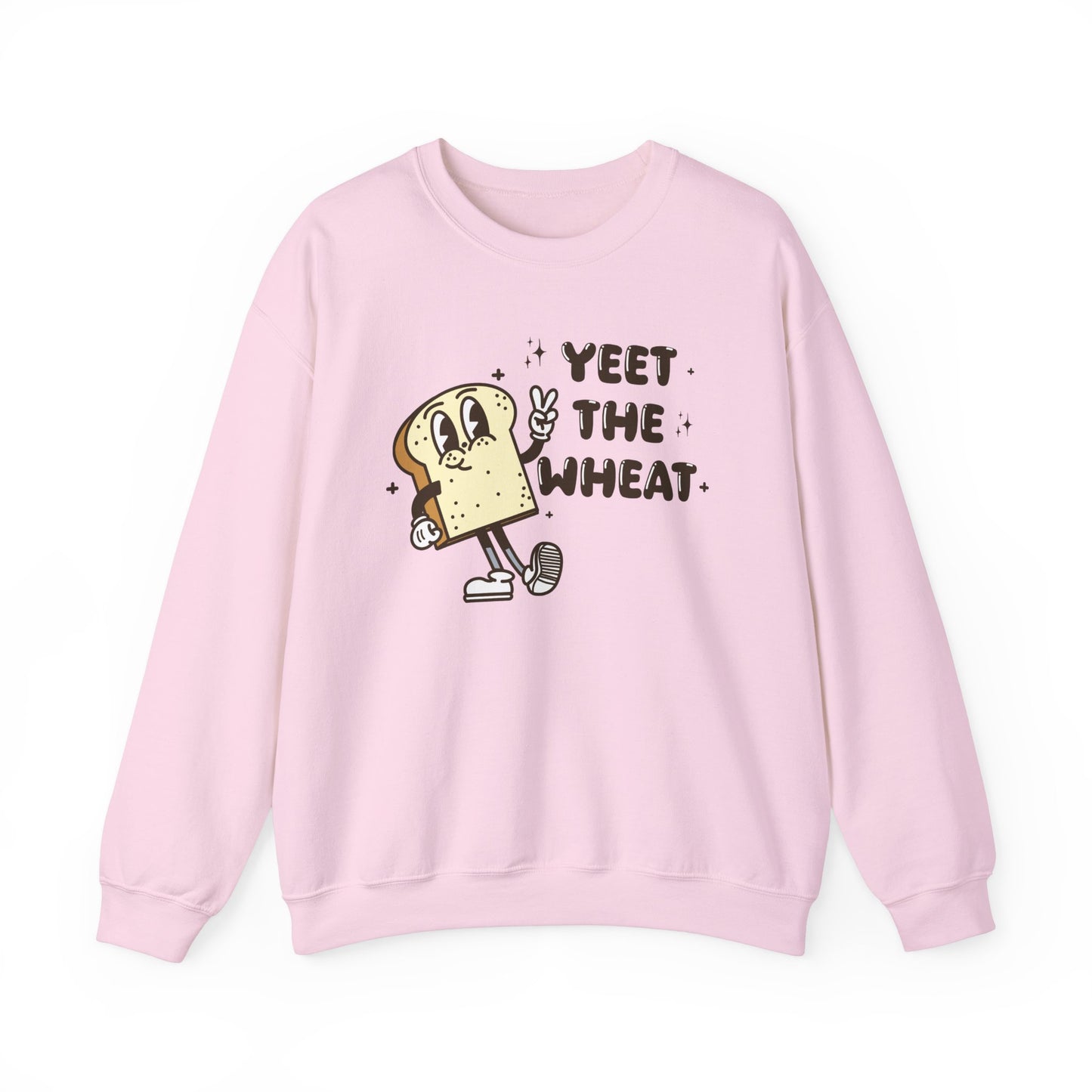 Yeet the Wheat Sweatshirt | Gluten Free Retro Crewneck Sweatshirt | Celiac Awareness | Gluten Free Diet Lifestyle | Gluten Intolerant Pullover