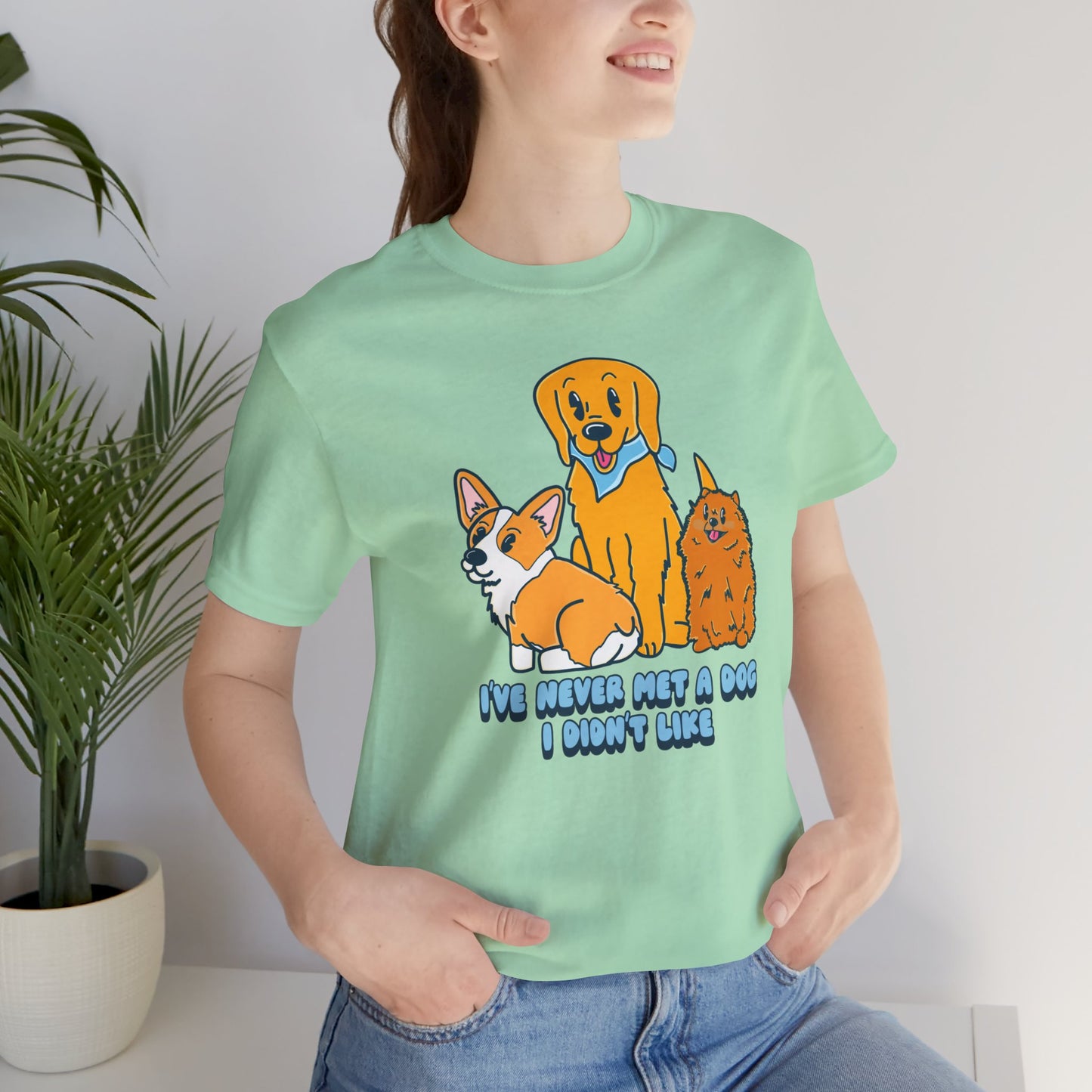 Dog Lover Graphic Tee | Cute Pet Owner Shirt | Dog Enthusiast Apparel | Gift for Dog Moms Dads | Veterinarian Gift | Golden Retriever Corgi