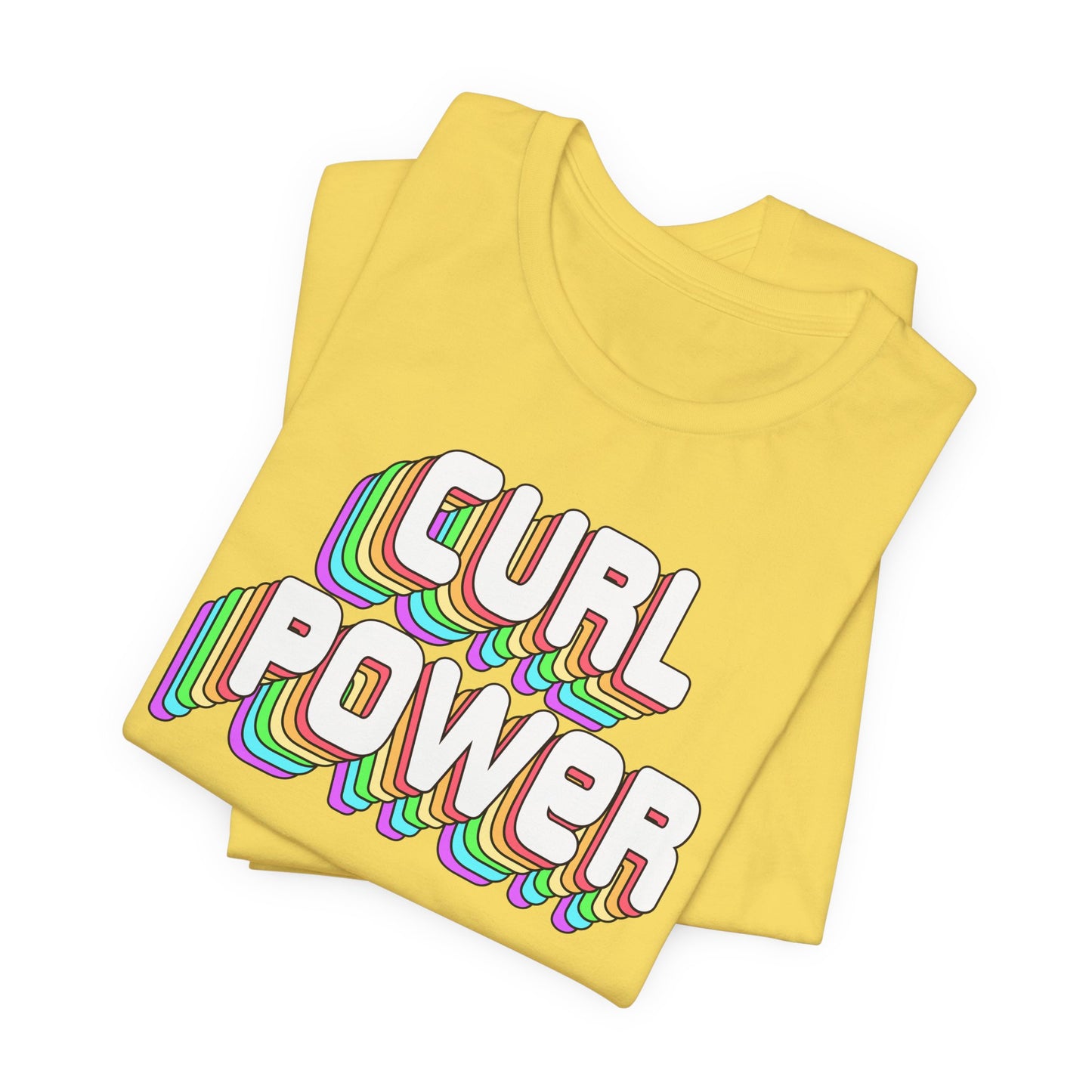 Curl Power Tee - Curly Haired Girl Shirt, African American Pride, Black Power Black Pride Apparel, Natural Hair Graphic T-Shirt