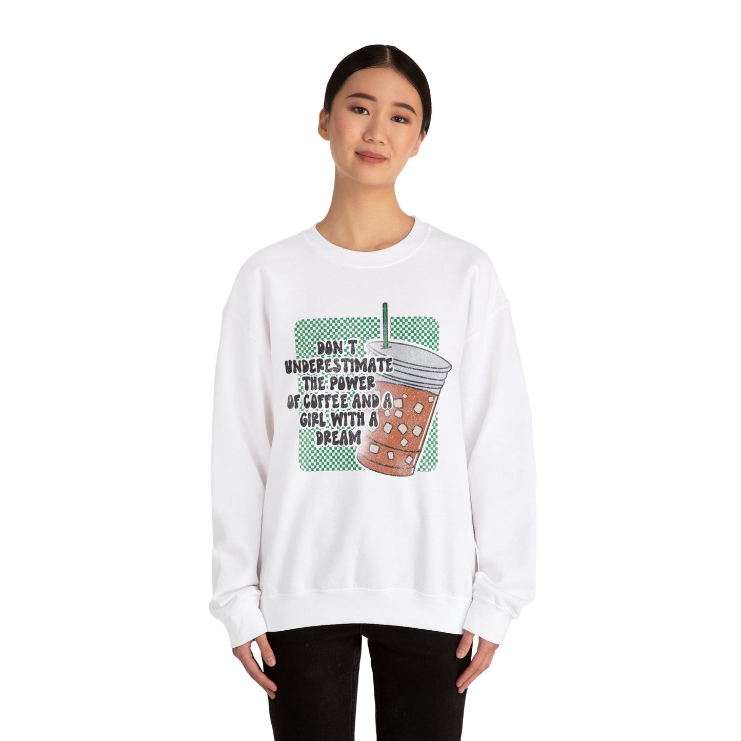 Inspiring Coffee Sweatshirt | Entrepreneur Apparel | Iced Coffee Pullover | Coffee Lover gift | Motivational Gift | Woman Owned Business