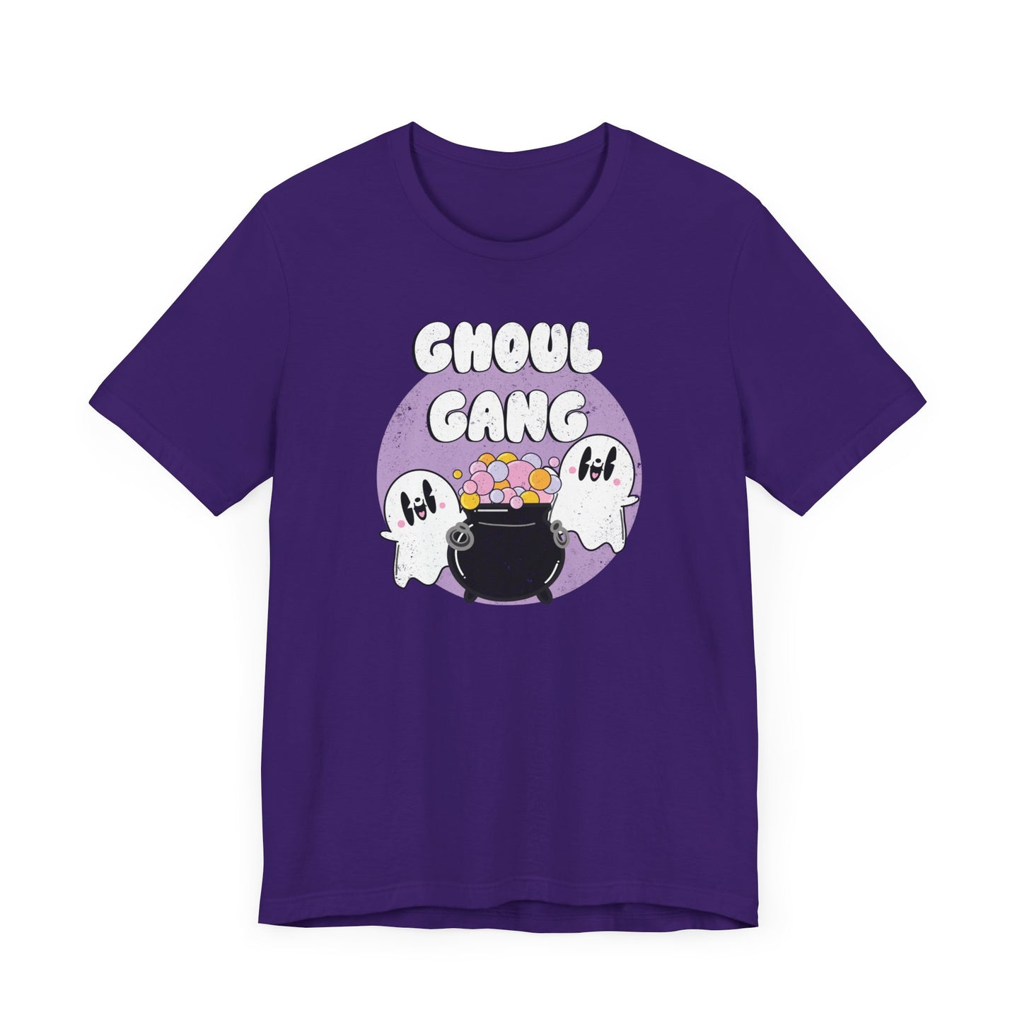 Ghoul Gang Retro Ghost Halloween Unisex Fit Graphic Tee | Ladies Fall T-Shirt