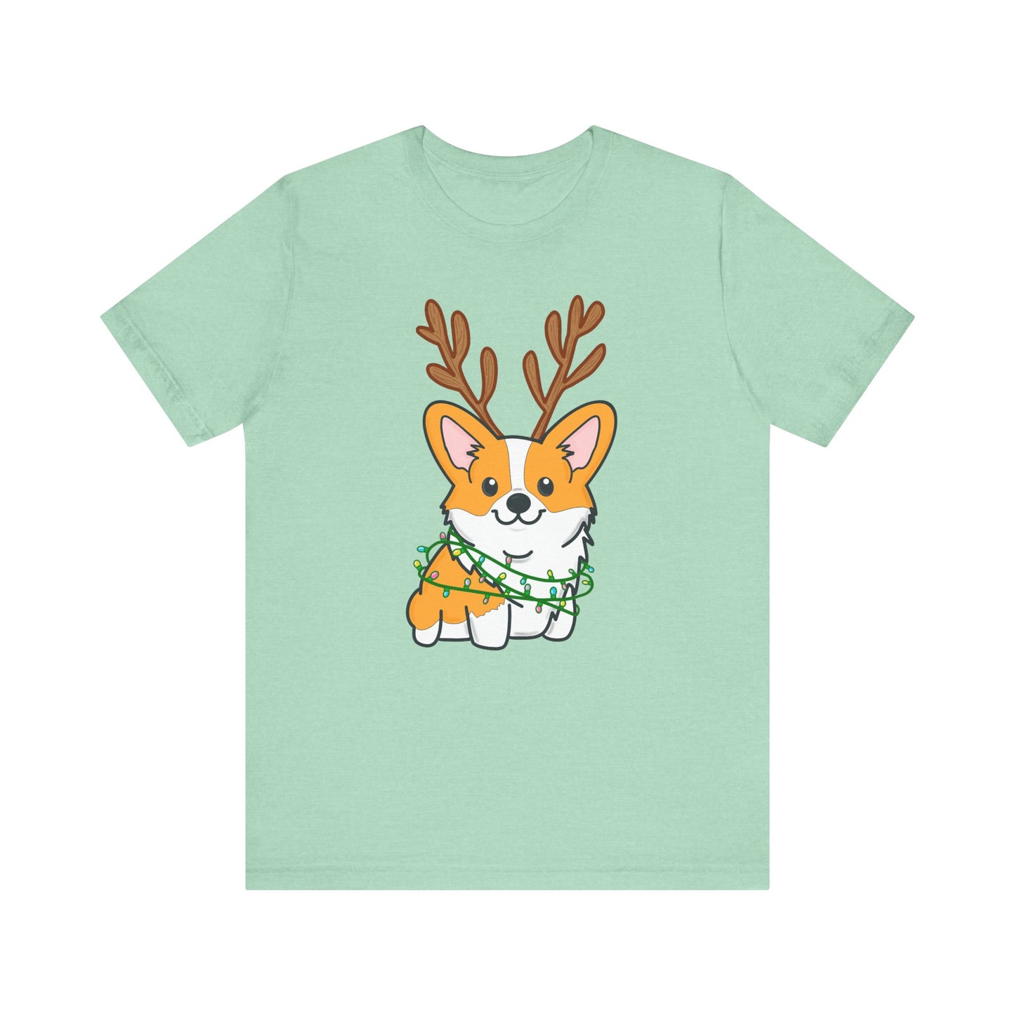 Festive Christmas Corgi Tee | Holiday Dog Lover's Shirt | Matching Christmas Shirts | Ladies Christmas Tee | Family Christmas Holiday Shirt