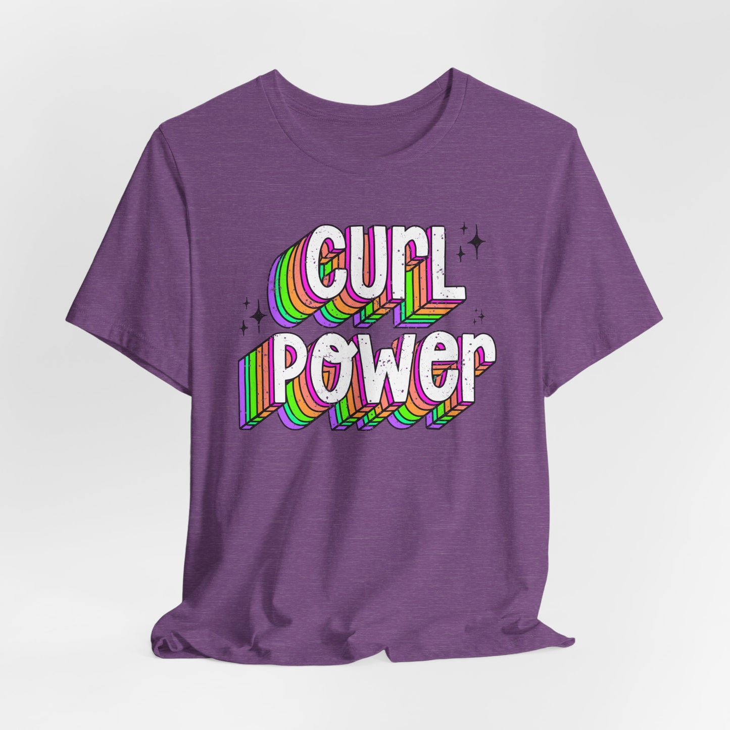 Curl Power Graphic Tee | Empowering T-Shirt for Curly and Natural Hair Women | Curly Hair Gifts | Curly Hairstylist Gift | Curly Girl Tee