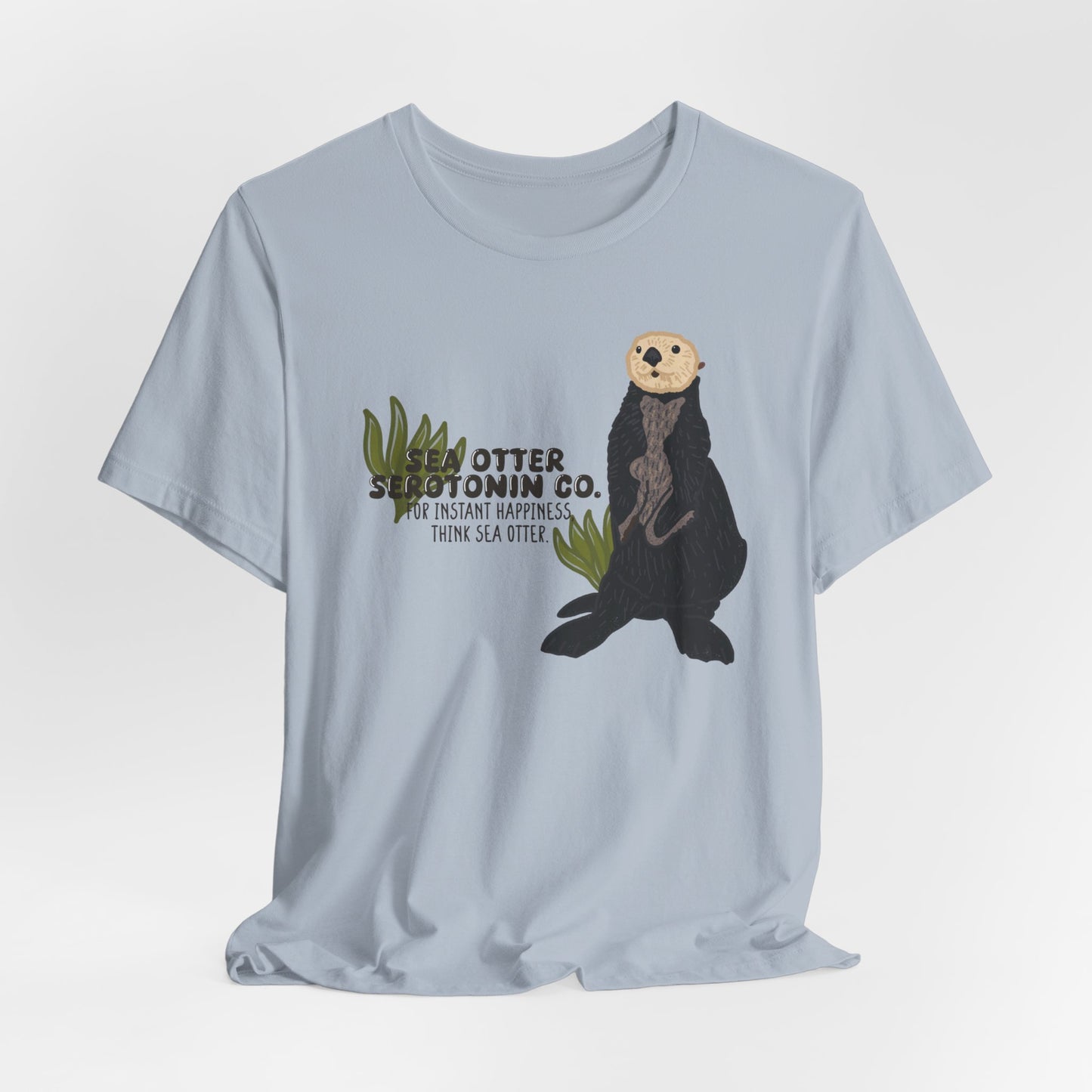 Sea Otter Graphic Tee - Cute Ocean Animal T-Shirt, Wildlife Lover Gift, Nature Inspired Shirt, Beach Theme Apparel