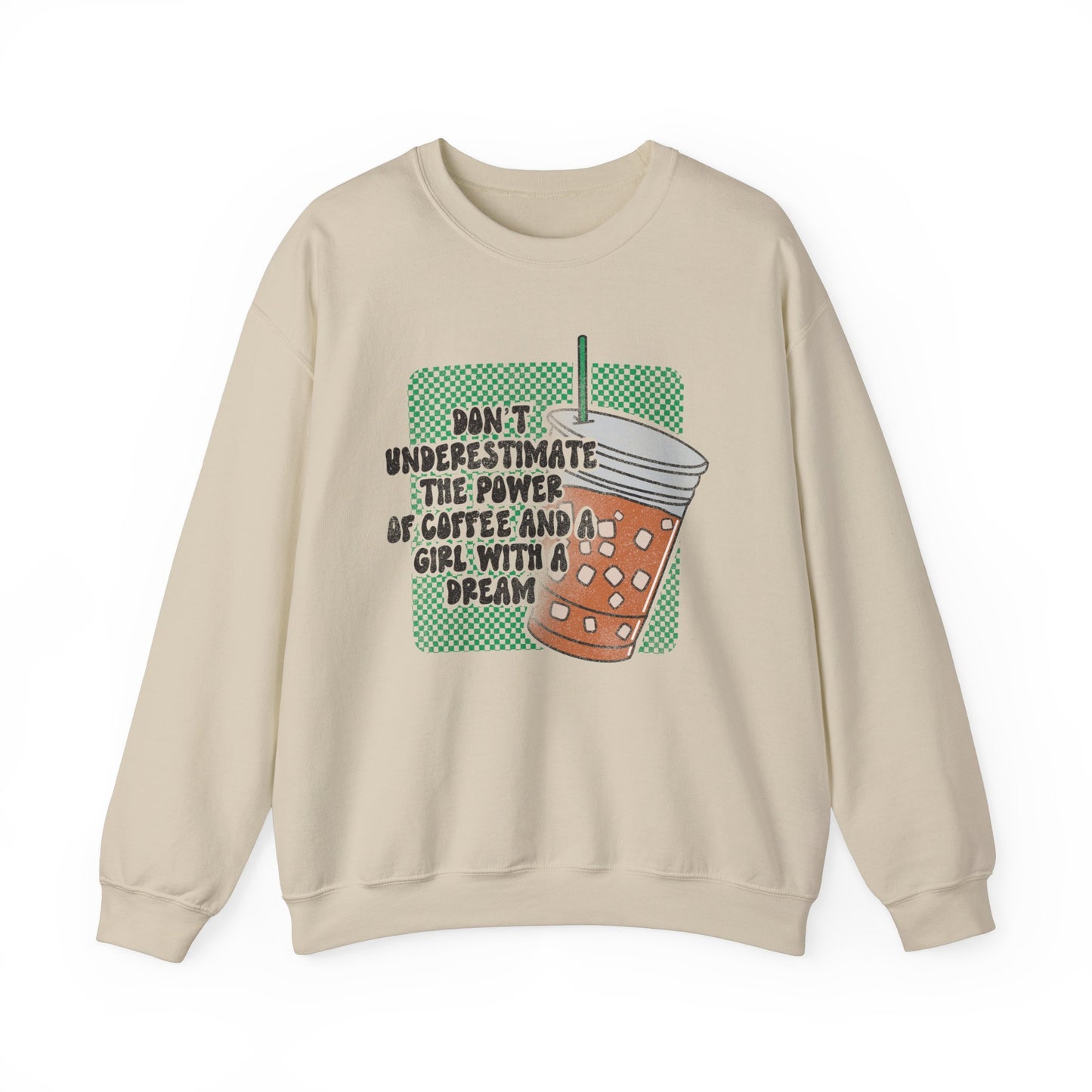 Inspiring Coffee Sweatshirt | Entrepreneur Apparel | Iced Coffee Pullover | Coffee Lover gift | Motivational Gift | Woman Owned Business