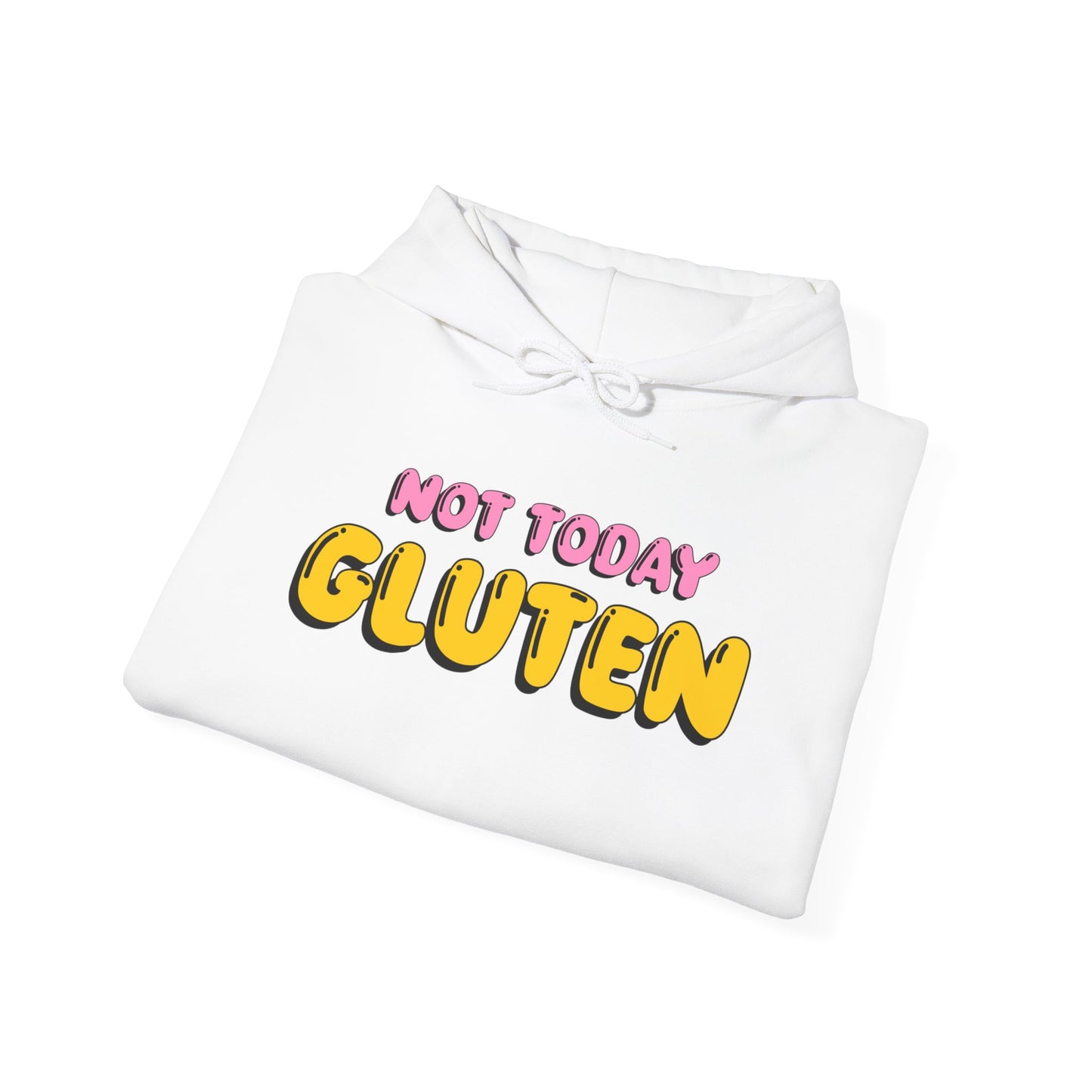 Not Today Gluten Hooded Sweatshirt - Funny Gluten-Free Shirt, Humorous Foodie Apparel, Celiac Awareness Hoodie, Cozy Unisex Pullover