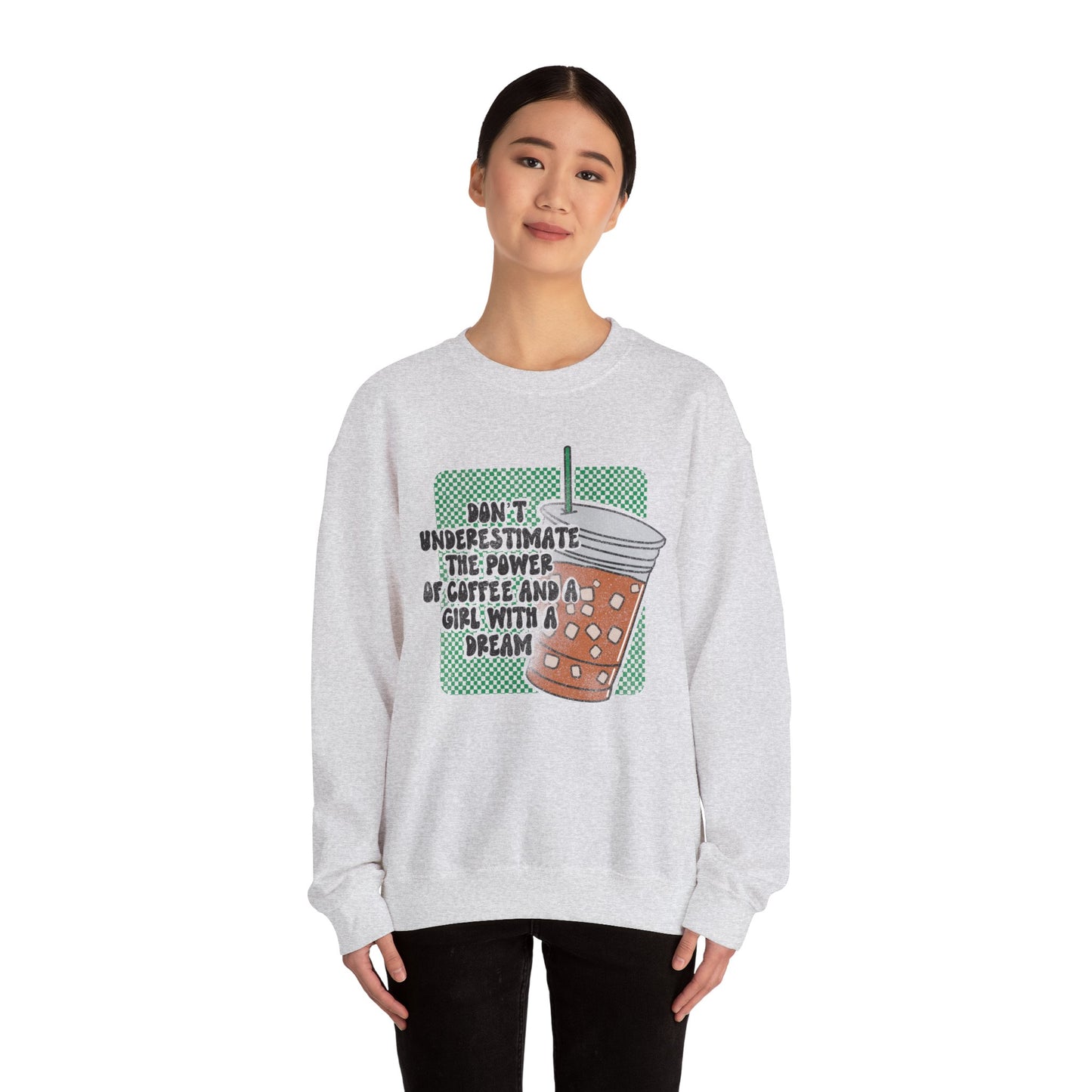 Inspiring Coffee Sweatshirt | Entrepreneur Apparel | Iced Coffee Pullover | Coffee Lover gift | Motivational Gift | Woman Owned Business