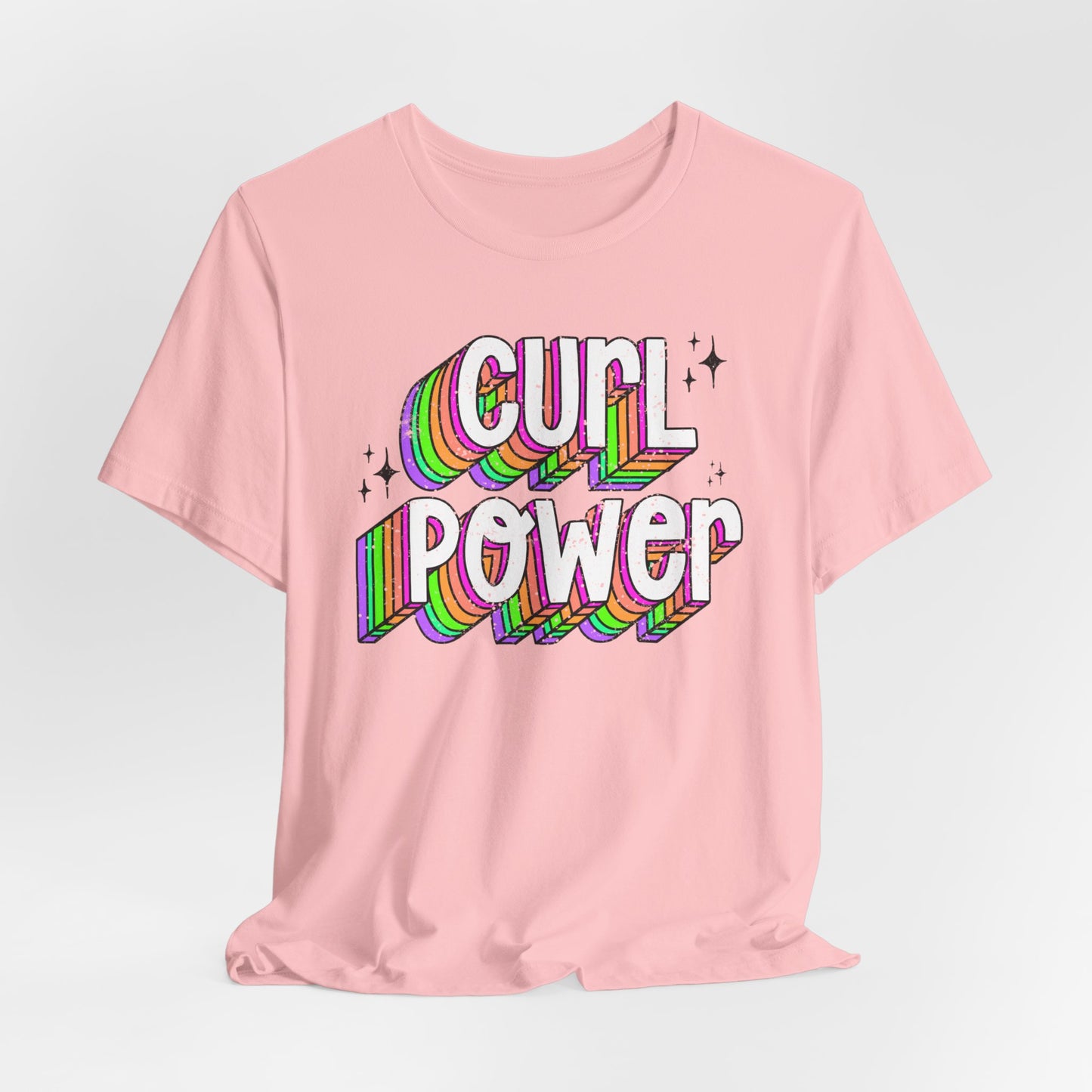 Curl Power Graphic Tee | Empowering T-Shirt for Curly and Natural Hair Women | Curly Hair Gifts | Curly Hairstylist Gift | Curly Girl Tee