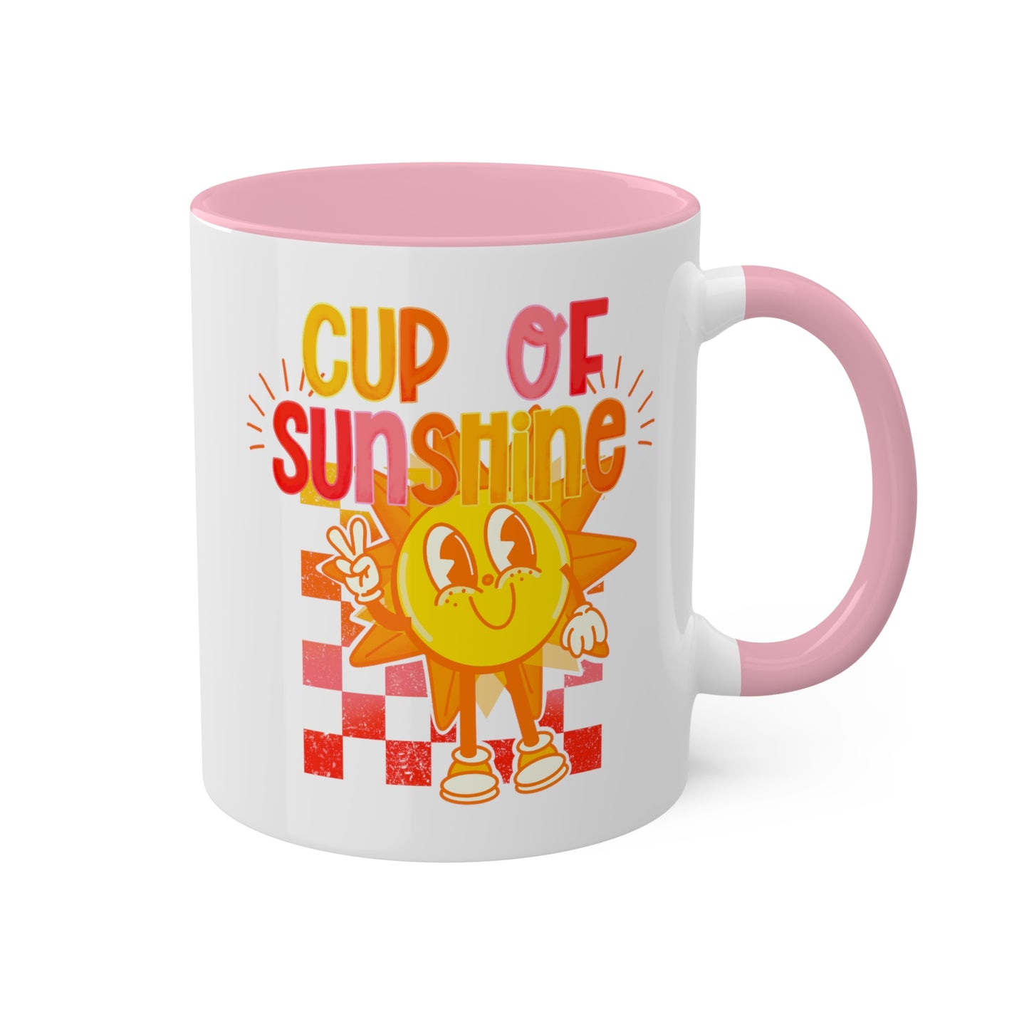 Cup of Sunshine Coffee Mug | Happy Sun Coffee Mug | Cute Retro Cartoon Mug | Positive Coffee Mug | Good Morning Mug | Cute Mugs | Accent Mug