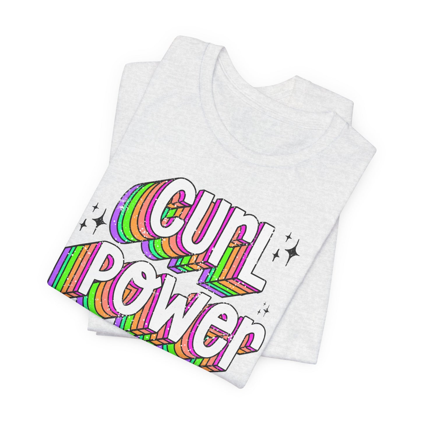 Curl Power Graphic Tee | Empowering T-Shirt for Curly and Natural Hair Women | Curly Hair Gifts | Curly Hairstylist Gift | Curly Girl Tee