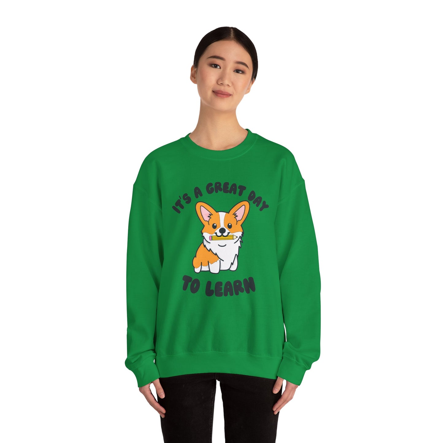 Corgi Teacher Pullover | Corgi School Teacher Sweatshirt | Apparel for Educators & Corgi Lovers | Teacher Gift | Elementary Teacher Sweater