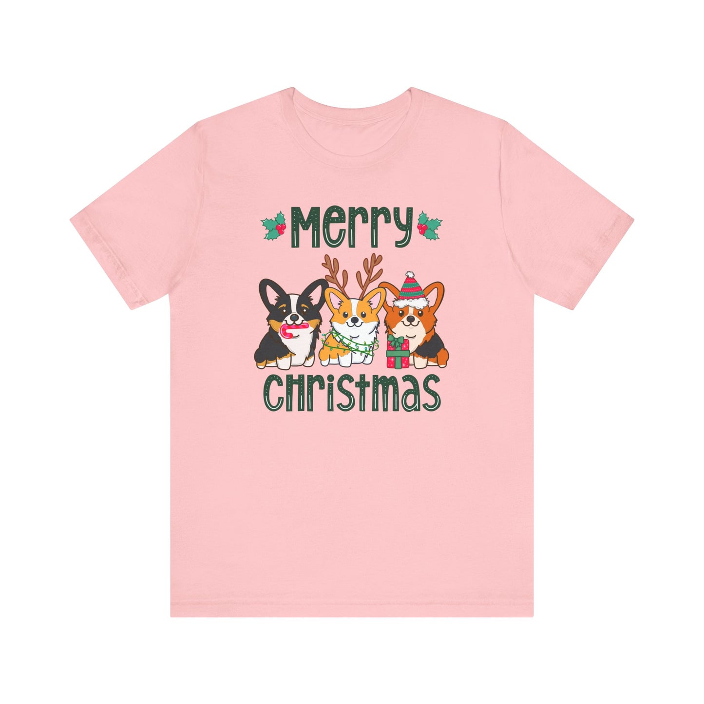 Christmas Corgi Dog T-shirt | Dog Christmas Shirt | Matching Christmas Tee | Ladies Christmas | Family Christmas Holiday Shirt | Corgi Tee