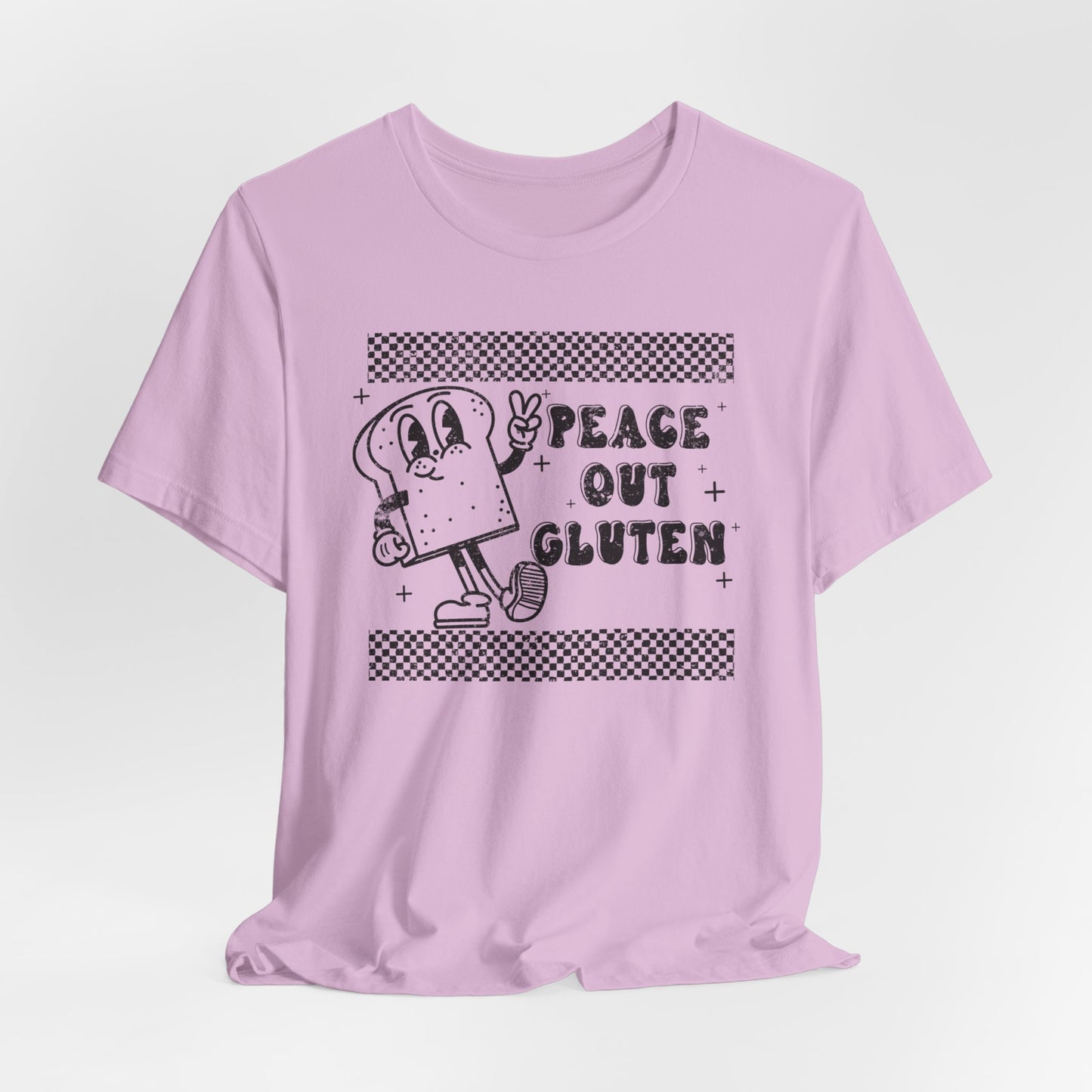 Peace Out Gluten Free T-Shirt | Gluten Allergy | Celiac Awareness | Gluten Free Lifestyle | Celiac Gifts