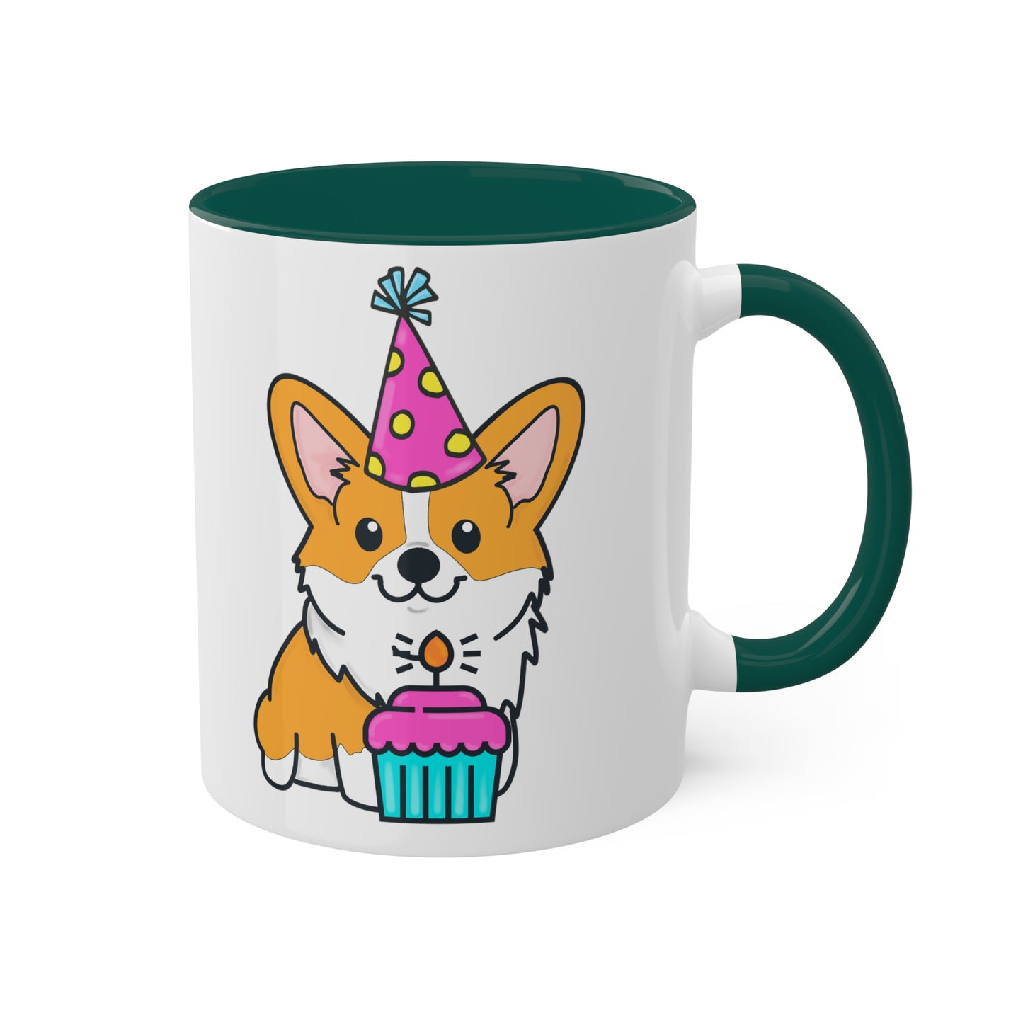 Birthday Corgi Cupcake Coffee Mug | Pembroke Welsh Corgi | Corgi Owner Gifts | Birthday Dog Gift | Corgi Kitchenware | Cute Dog Mug | Dog