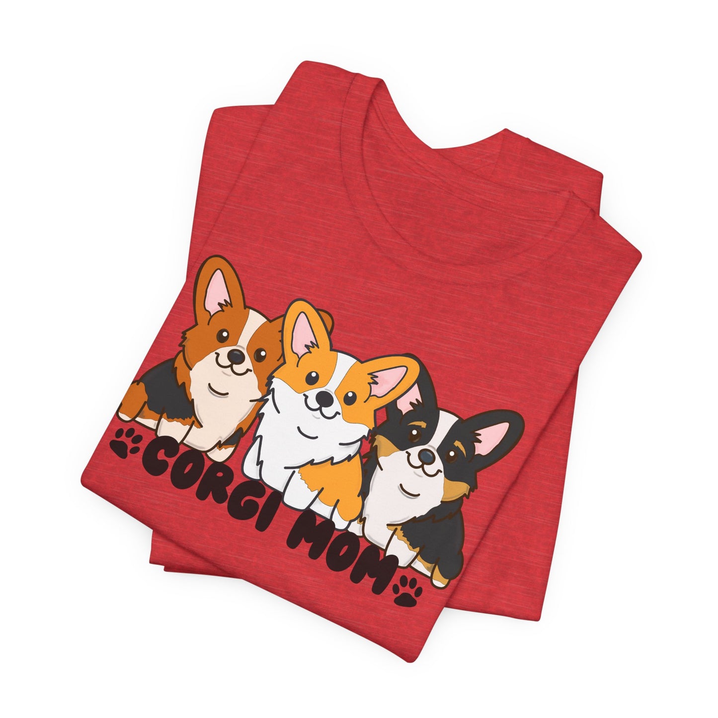 Corgi Mom Graphic Tee | Corgi Lover Shirt | Dog Mom Gift | Cute Corgi T-Shirt | Corgi Mom Life Apparel