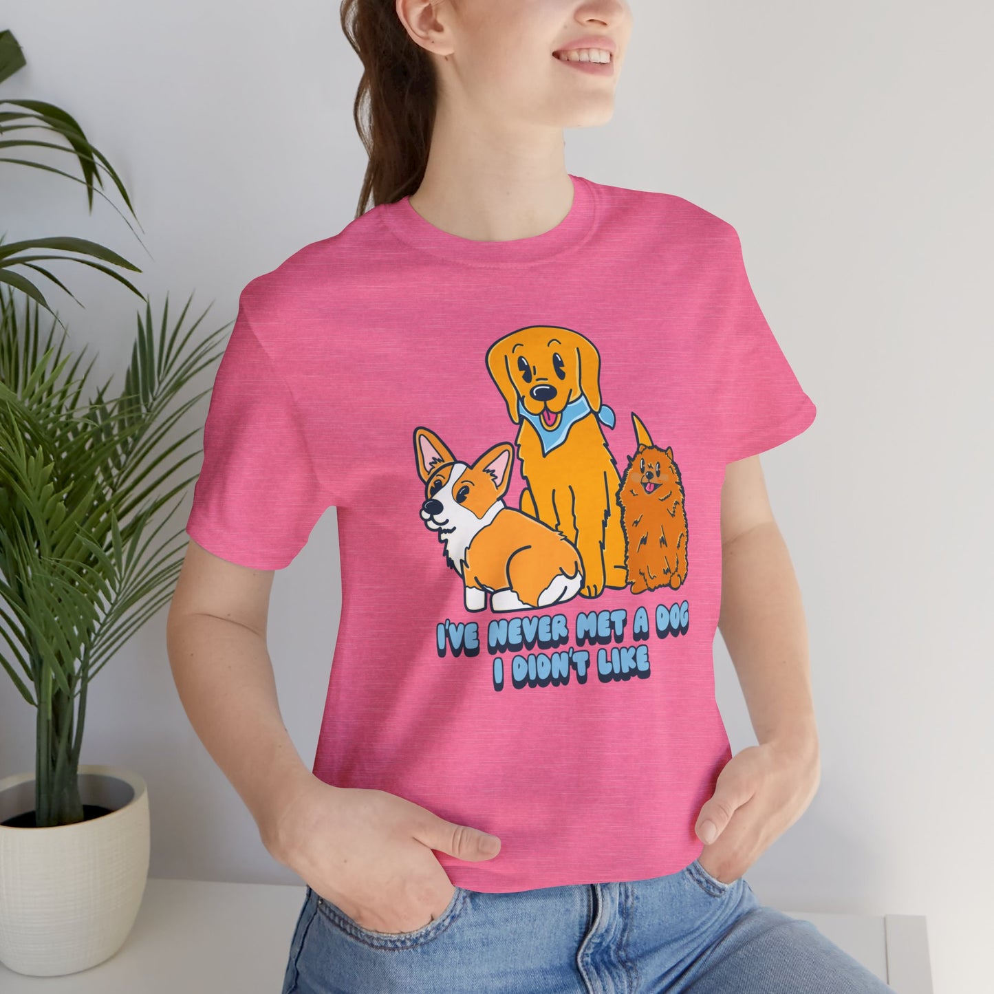 Dog Lover Graphic Tee | Cute Pet Owner Shirt | Dog Enthusiast Apparel | Gift for Dog Moms Dads | Veterinarian Gift | Golden Retriever Corgi