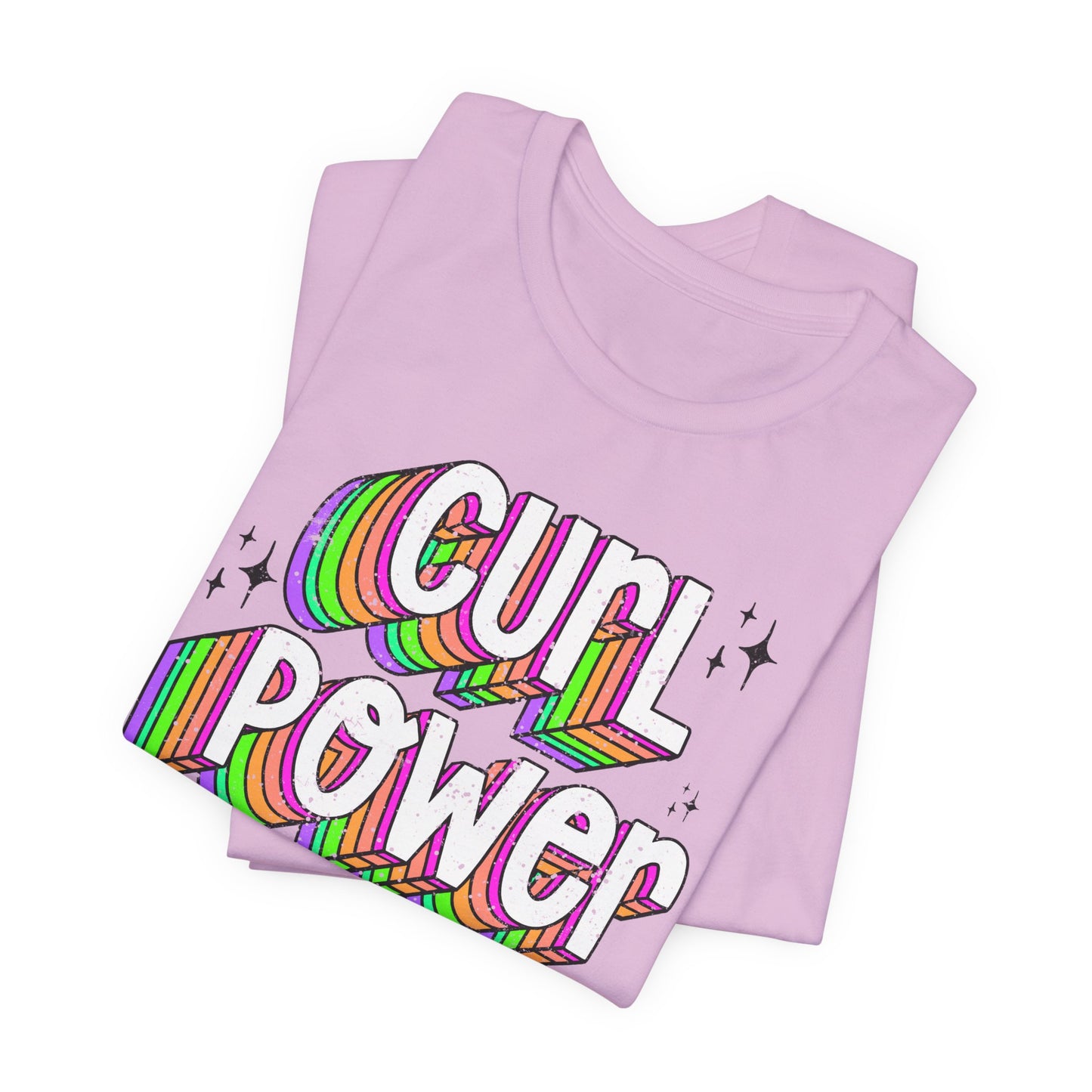 Curl Power Graphic Tee | Empowering T-Shirt for Curly and Natural Hair Women | Curly Hair Gifts | Curly Hairstylist Gift | Curly Girl Tee