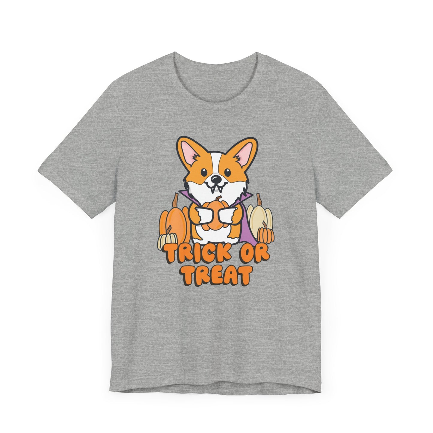 Corgi Vampire Halloween Unisex Fit Graphic Tee | Ladies Fall T-Shirt