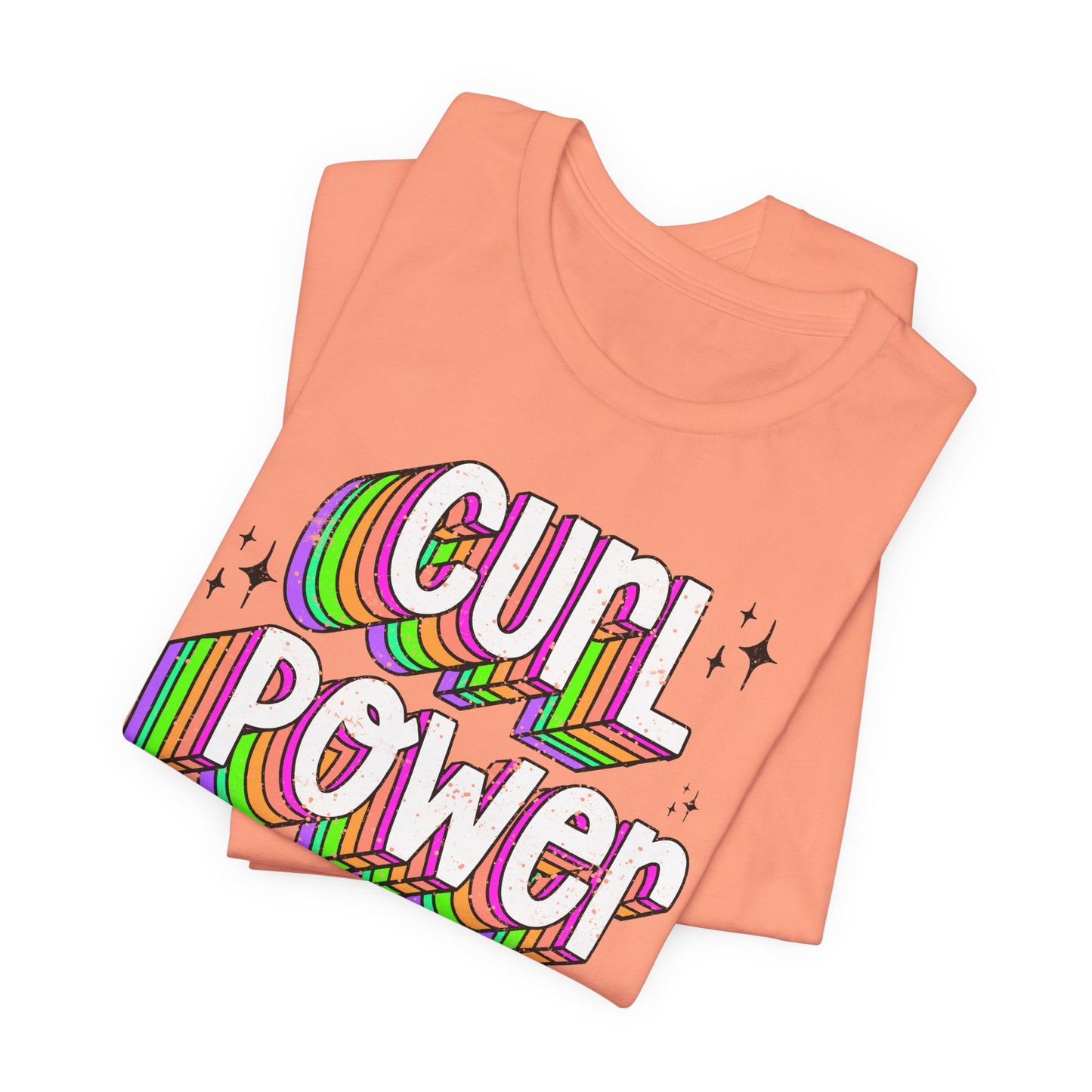 Curl Power Graphic Tee | Empowering T-Shirt for Curly and Natural Hair Women | Curly Hair Gifts | Curly Hairstylist Gift | Curly Girl Tee