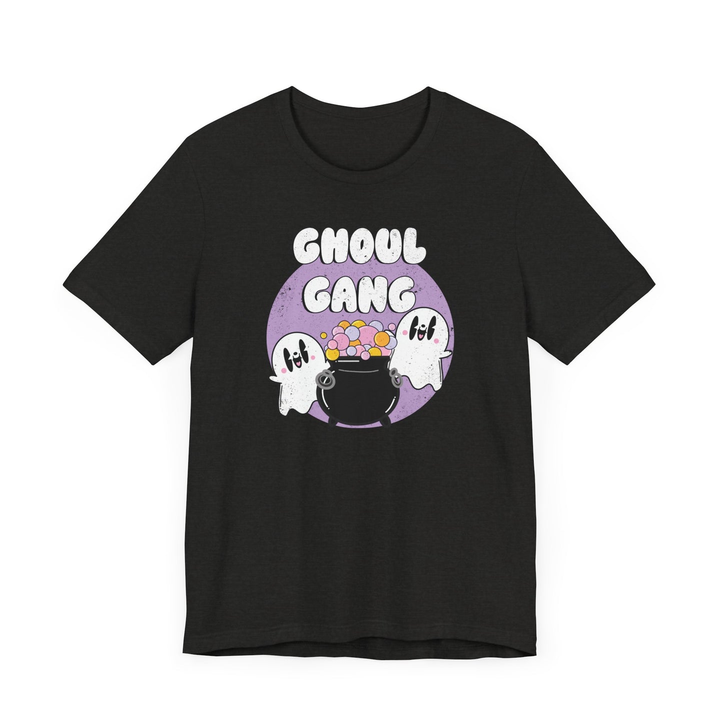 Ghoul Gang Retro Ghost Halloween Unisex Fit Graphic Tee | Ladies Fall T-Shirt