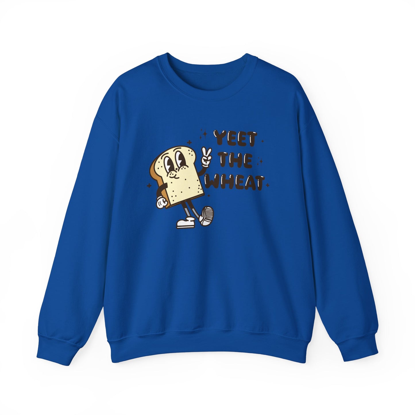 Yeet the Wheat Sweatshirt | Gluten Free Retro Crewneck Sweatshirt | Celiac Awareness | Gluten Free Diet Lifestyle | Gluten Intolerant Pullover