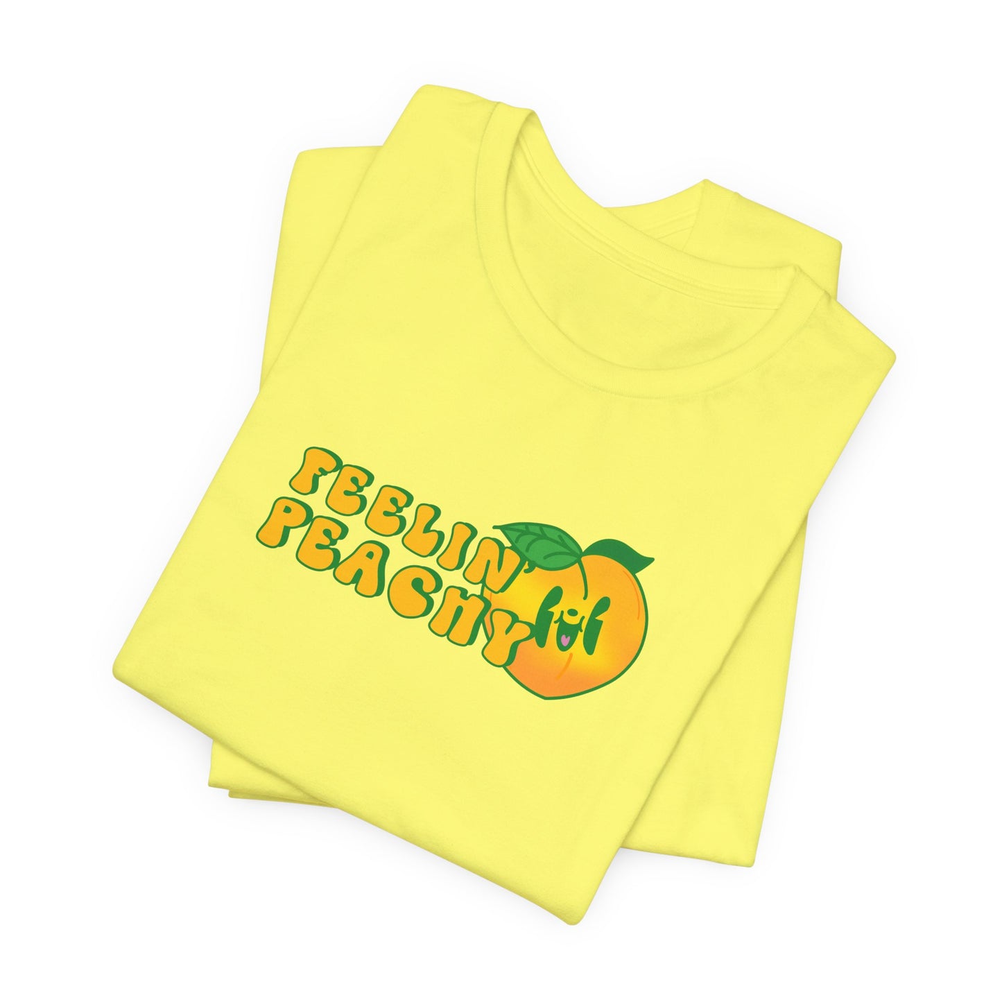 Feelin Peachy Retro Graphic Tee - Vintage Style T-Shirt, Cute Peach Design, Trendy Casual Shirt, Soft Cotton Blend, Unique Peach Lover Gift