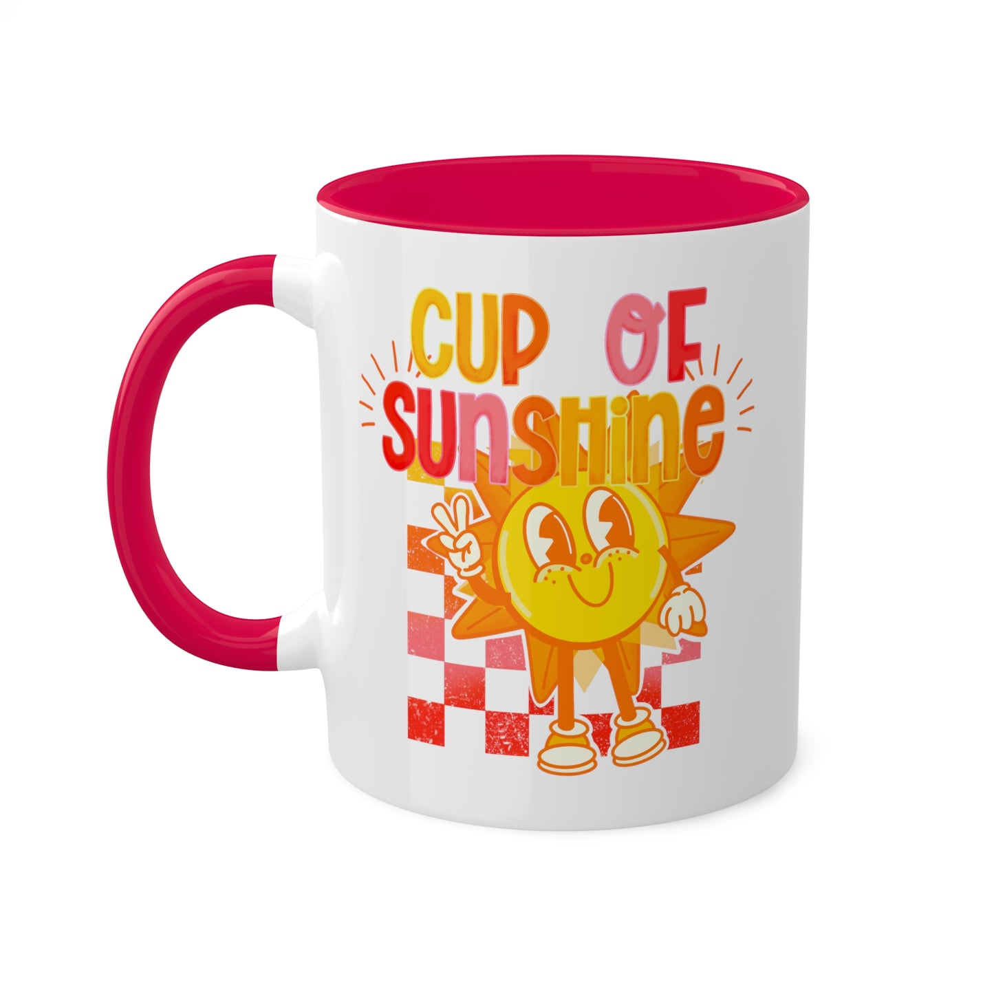 Cup of Sunshine Coffee Mug | Happy Sun Coffee Mug | Cute Retro Cartoon Mug | Positive Coffee Mug | Good Morning Mug | Cute Mugs | Accent Mug