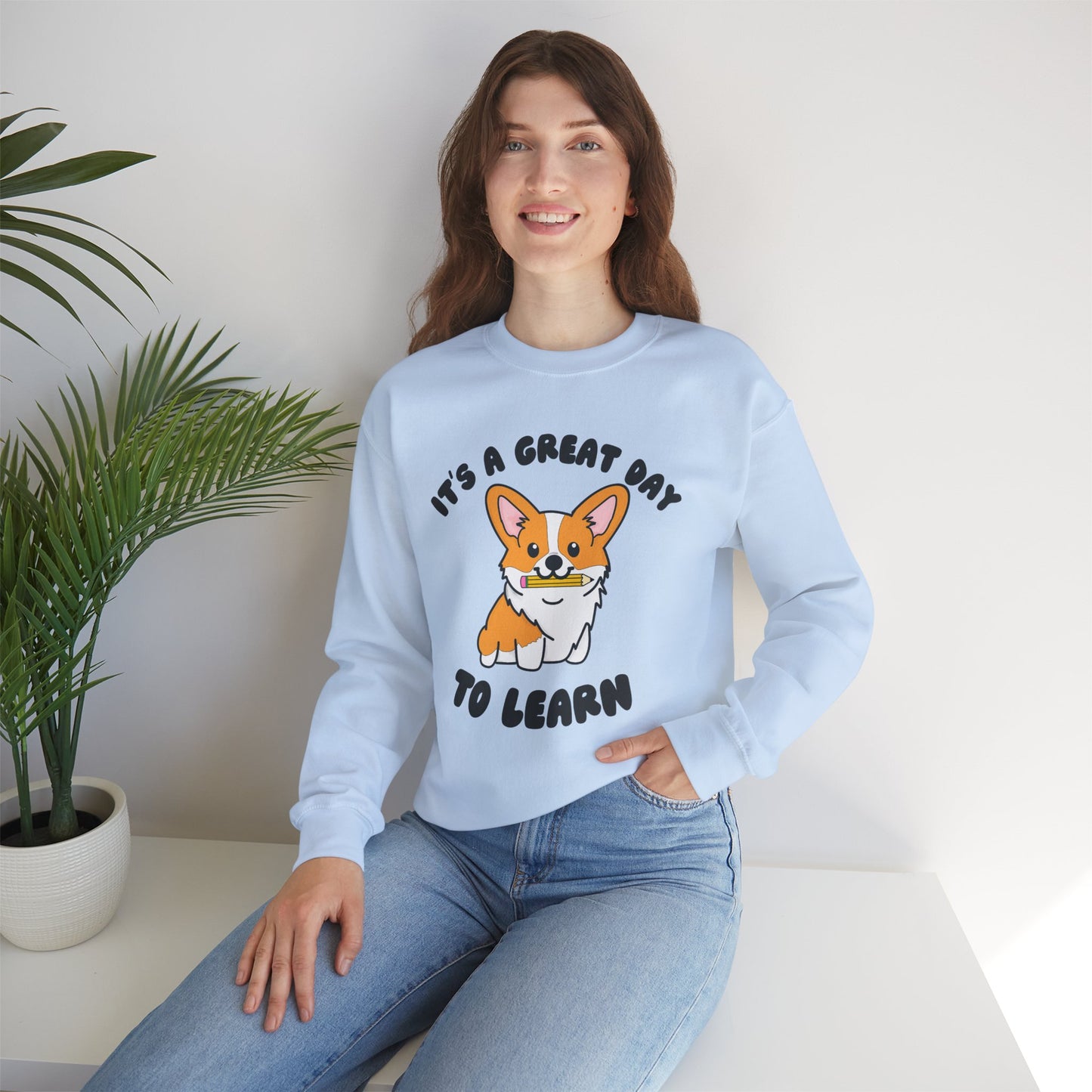 Corgi Teacher Pullover | Corgi School Teacher Sweatshirt | Apparel for Educators & Corgi Lovers | Teacher Gift | Elementary Teacher Sweater