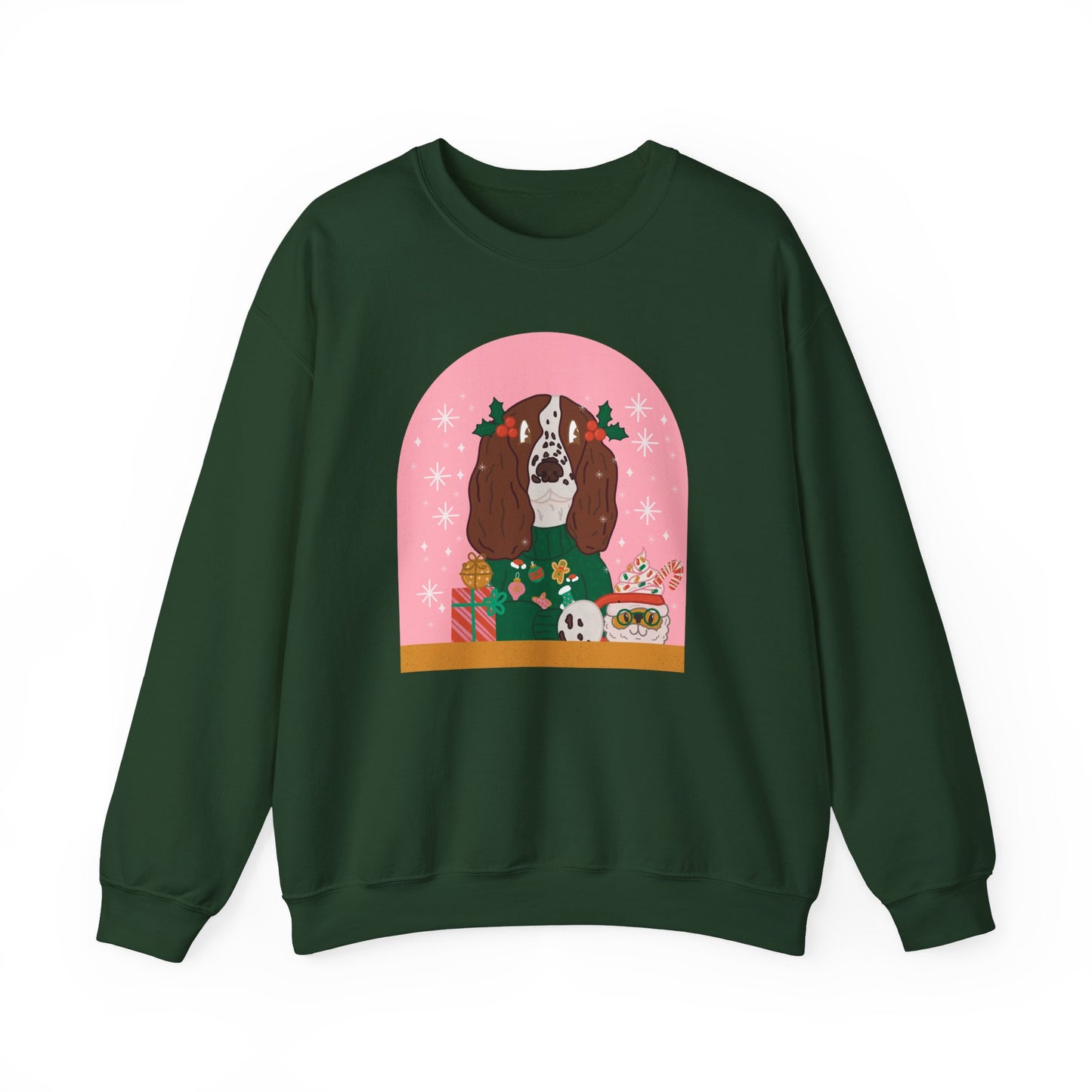 Christmas English Springer Spaniel Crewneck Sweatshirt