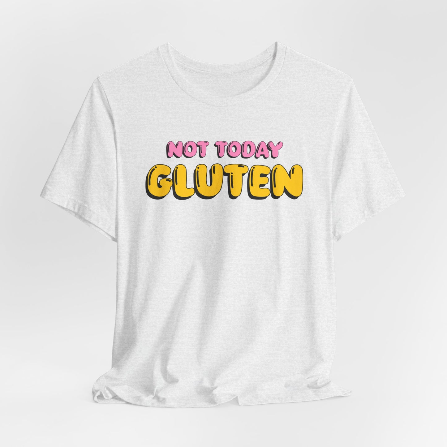 Gluten Free T-Shirt | Not Today Gluten Graphic Tee | Gluten Allergy Unisex Shirt | Celiac Awareness | Gluten Free Lifestyle | Celiac Gifts