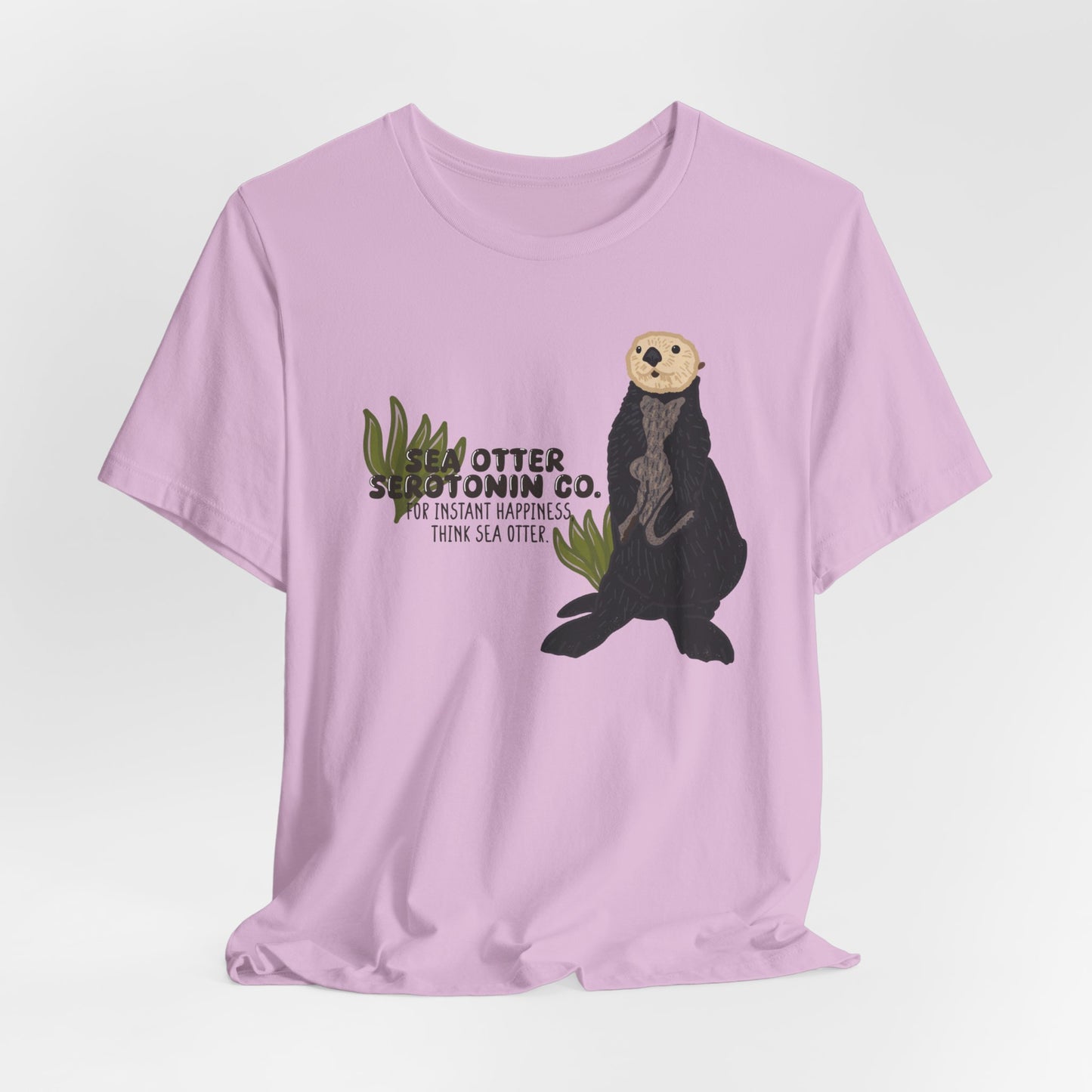 Sea Otter Graphic Tee - Cute Ocean Animal T-Shirt, Wildlife Lover Gift, Nature Inspired Shirt, Beach Theme Apparel