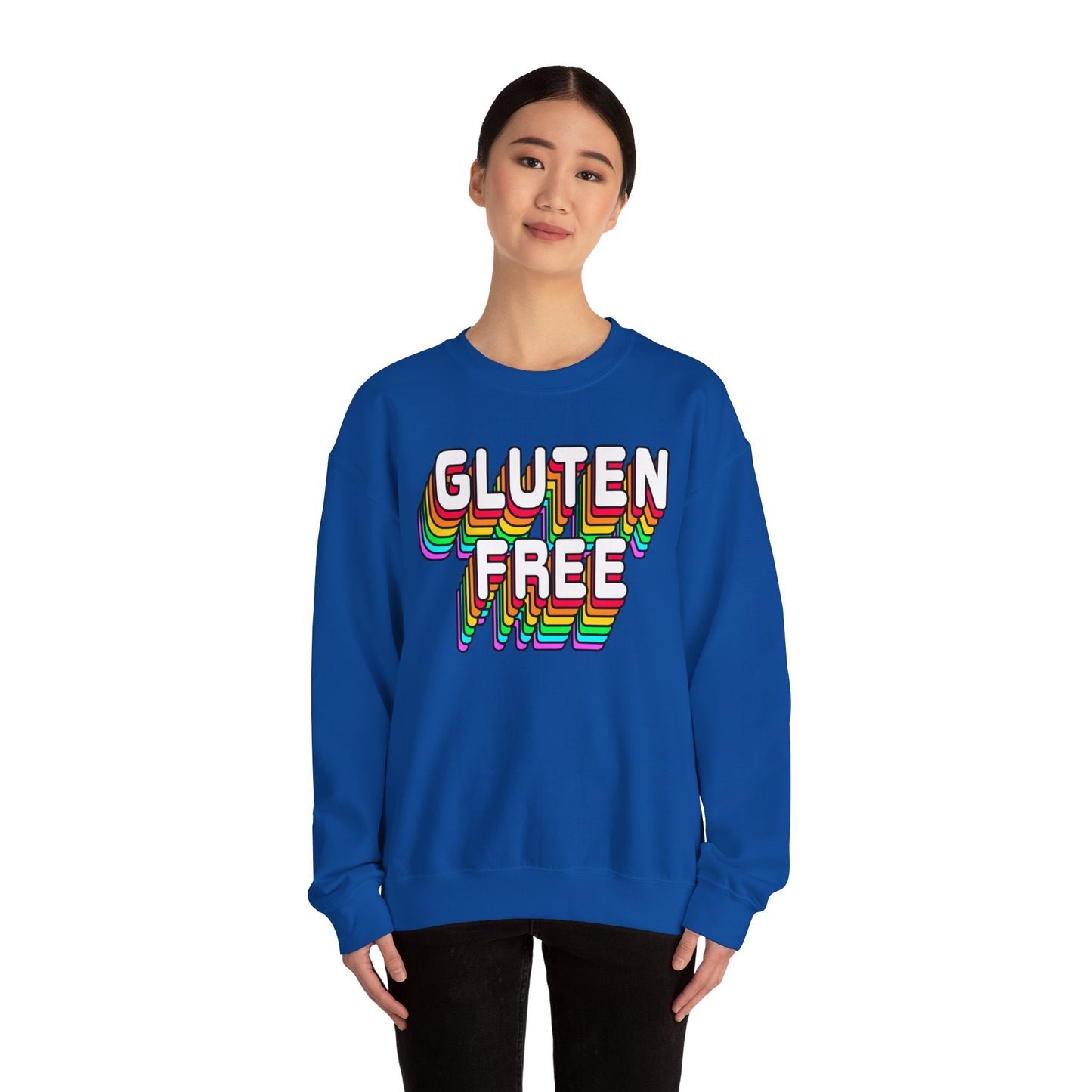 Gluten Free Retro Crewneck Sweatshirt | Celiac Awareness | Gluten Free Diet Lifestyle | Gluten Intolerant