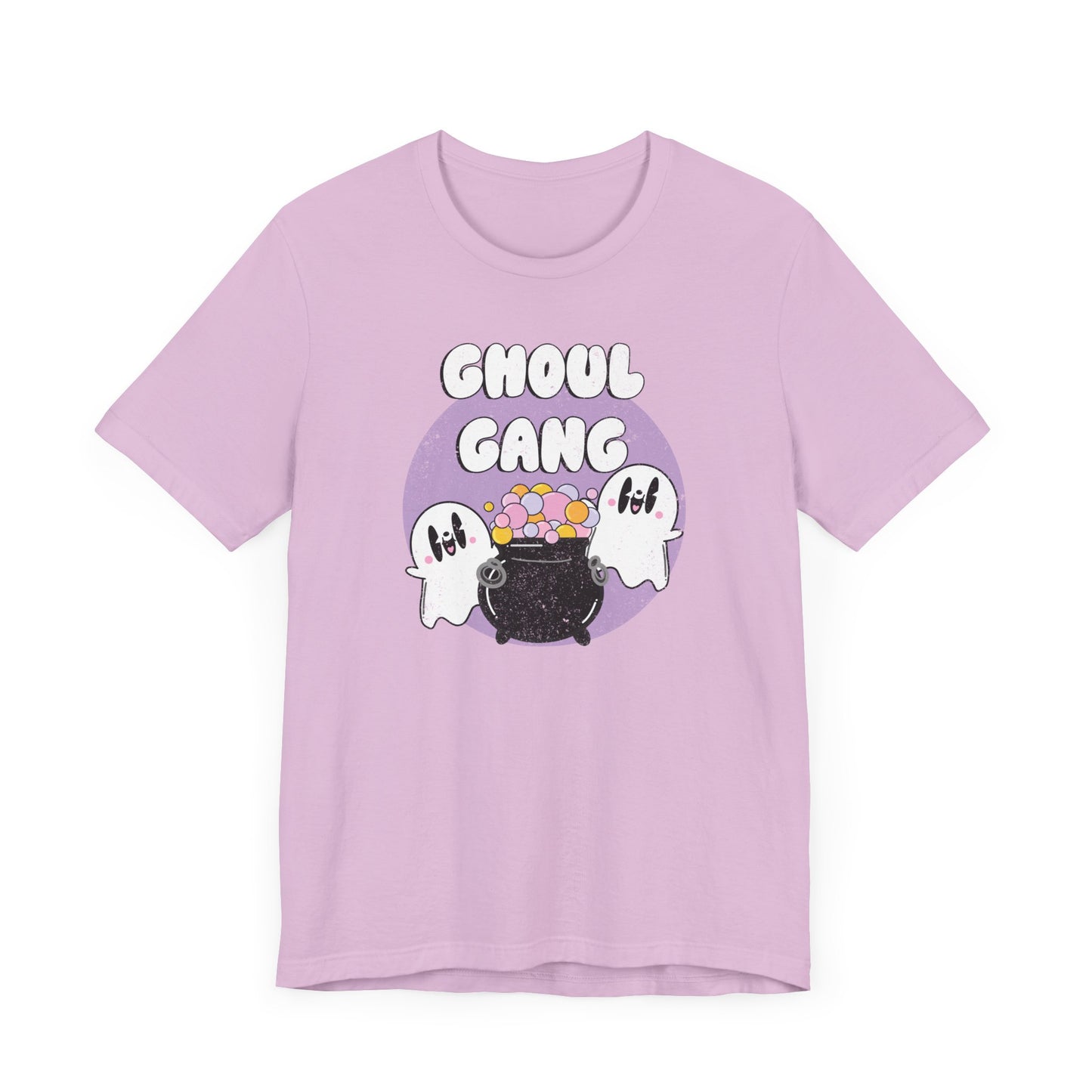 Ghoul Gang Retro Ghost Halloween Unisex Fit Graphic Tee | Ladies Fall T-Shirt