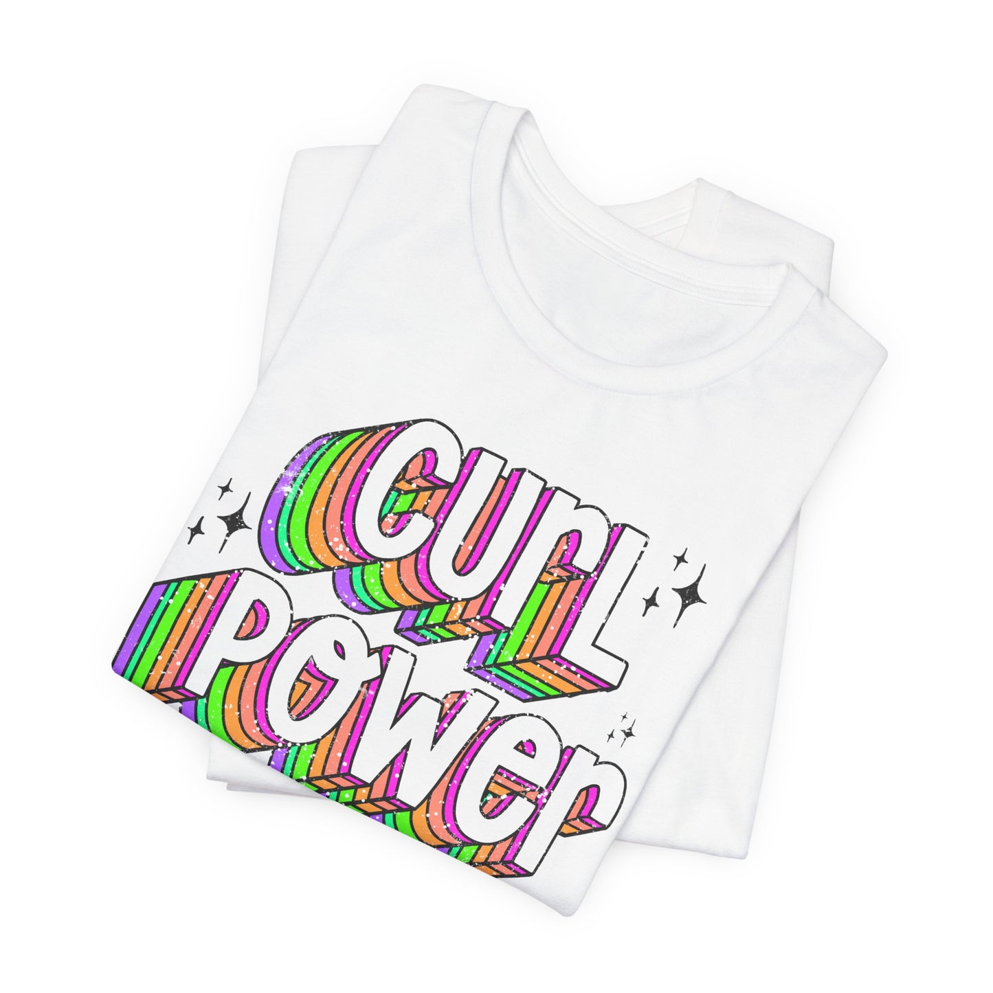 Curl Power Graphic Tee | Empowering T-Shirt for Curly and Natural Hair Women | Curly Hair Gifts | Curly Hairstylist Gift | Curly Girl Tee