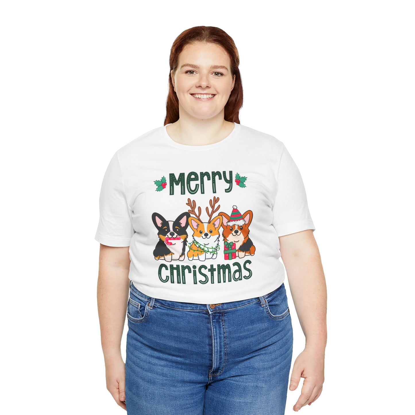 Christmas Corgi Dog T-shirt | Dog Christmas Shirt | Matching Christmas Tee | Ladies Christmas | Family Christmas Holiday Shirt | Corgi Tee