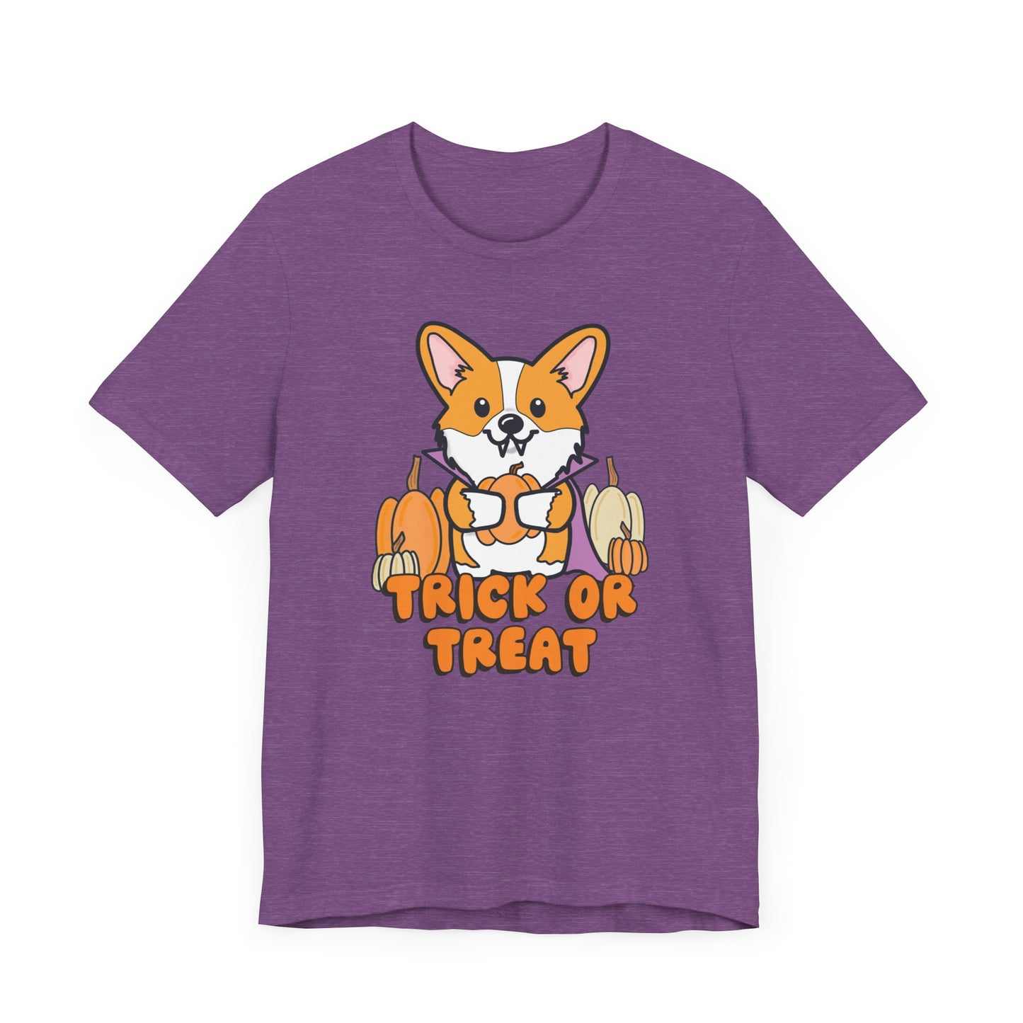 Corgi Vampire Halloween Unisex Fit Graphic Tee | Ladies Fall T-Shirt