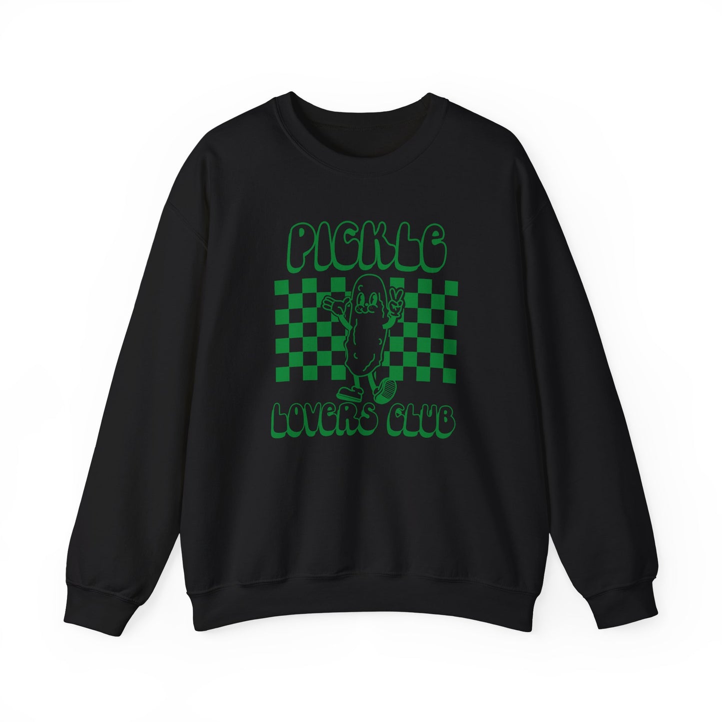 Pickle Lovers Club Pullover Unisex Fit Adult Size Sweatshirt | Pickle Crewneck Sweatshirt