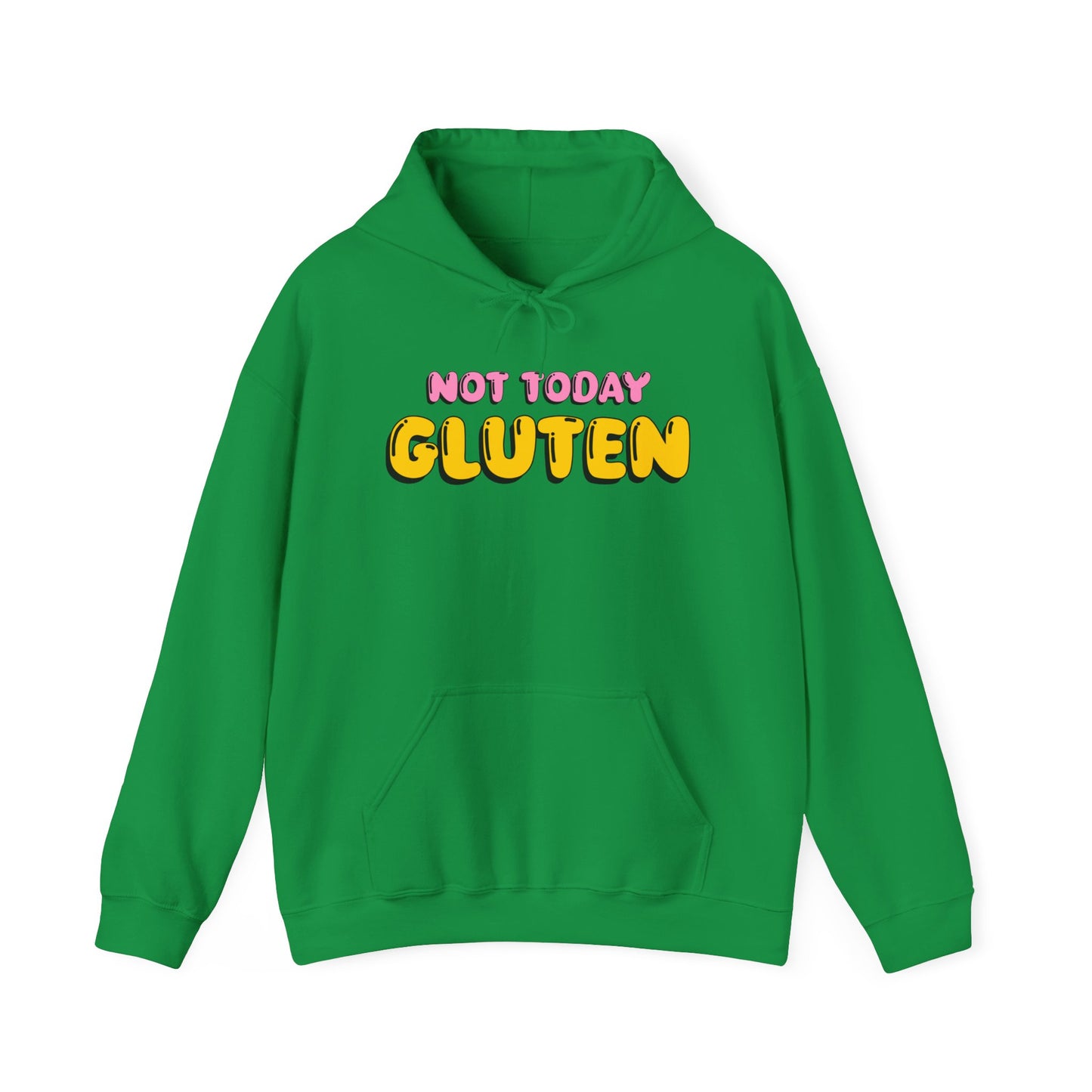 Not Today Gluten Hooded Sweatshirt - Funny Gluten-Free Shirt, Humorous Foodie Apparel, Celiac Awareness Hoodie, Cozy Unisex Pullover