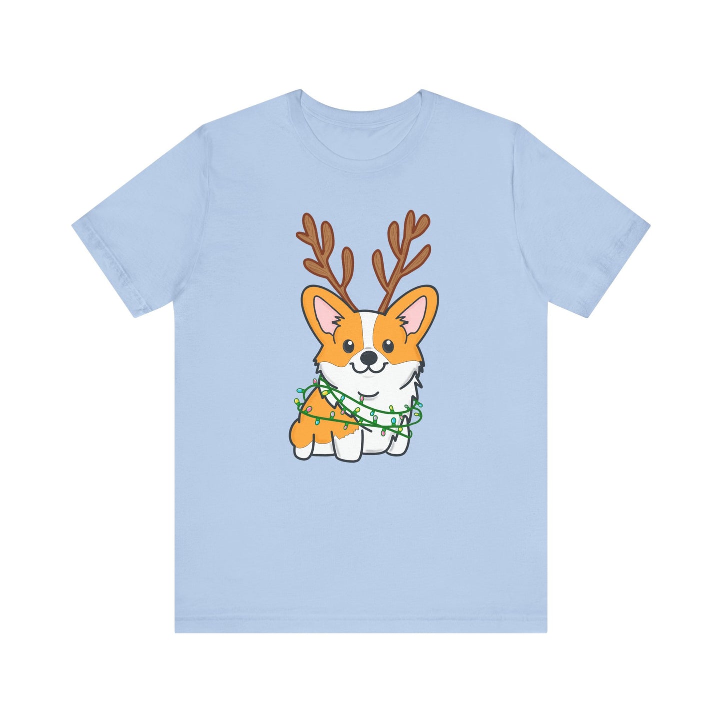 Festive Christmas Corgi Tee | Holiday Dog Lover's Shirt | Matching Christmas Shirts | Ladies Christmas Tee | Family Christmas Holiday Shirt