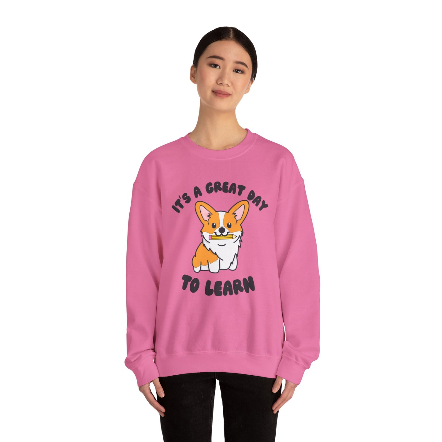 Corgi Teacher Pullover | Corgi School Teacher Sweatshirt | Apparel for Educators & Corgi Lovers | Teacher Gift | Elementary Teacher Sweater