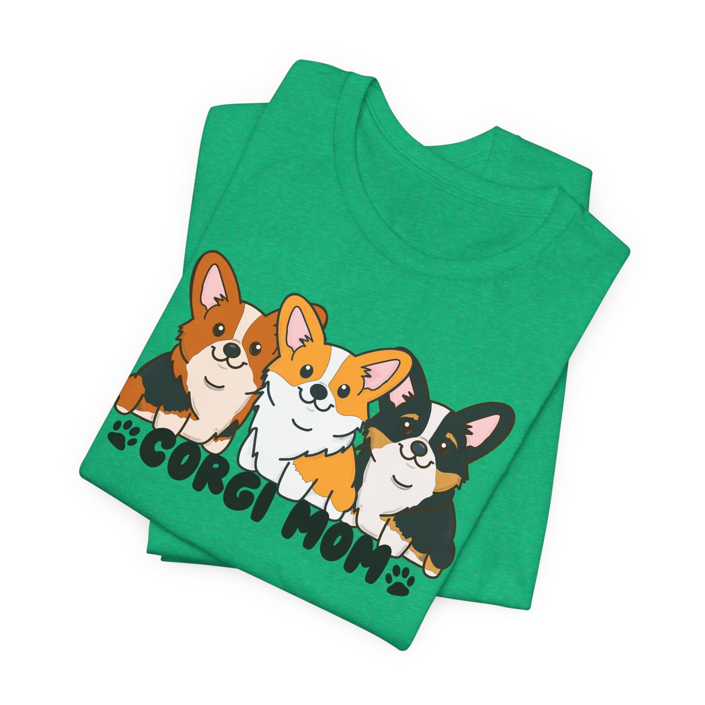 Corgi Mom Graphic Tee | Corgi Lover Shirt | Dog Mom Gift | Cute Corgi T-Shirt | Corgi Mom Life Apparel