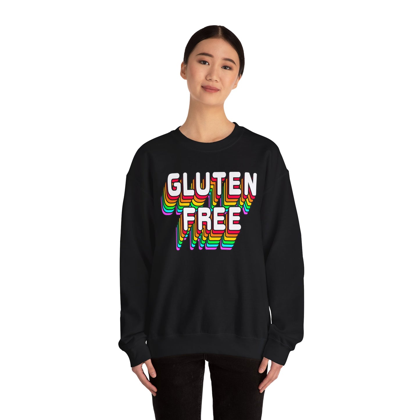 Gluten Free Retro Crewneck Sweatshirt | Celiac Awareness | Gluten Free Diet Lifestyle | Gluten Intolerant