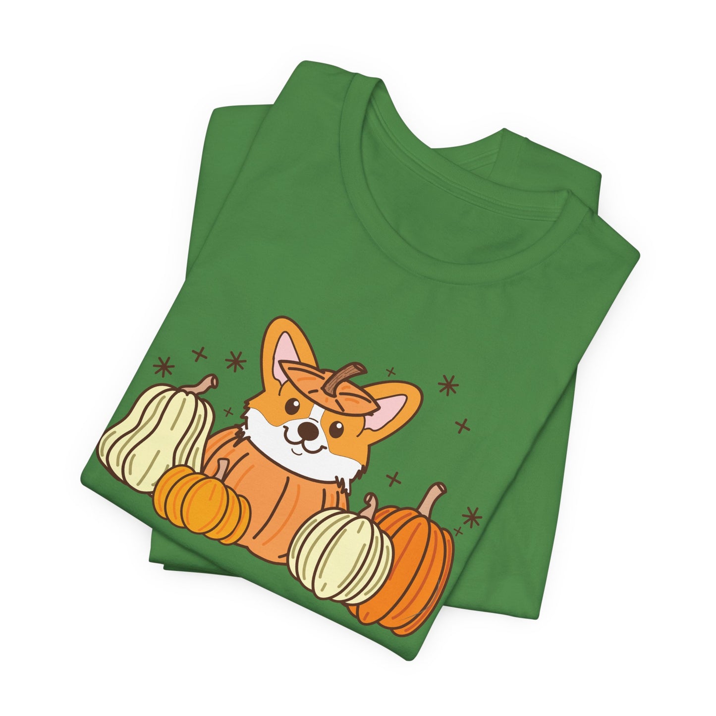 Corgi Pumpkin Halloween Unisex Fit Graphic Tee | Ladies Fall T-Shirt