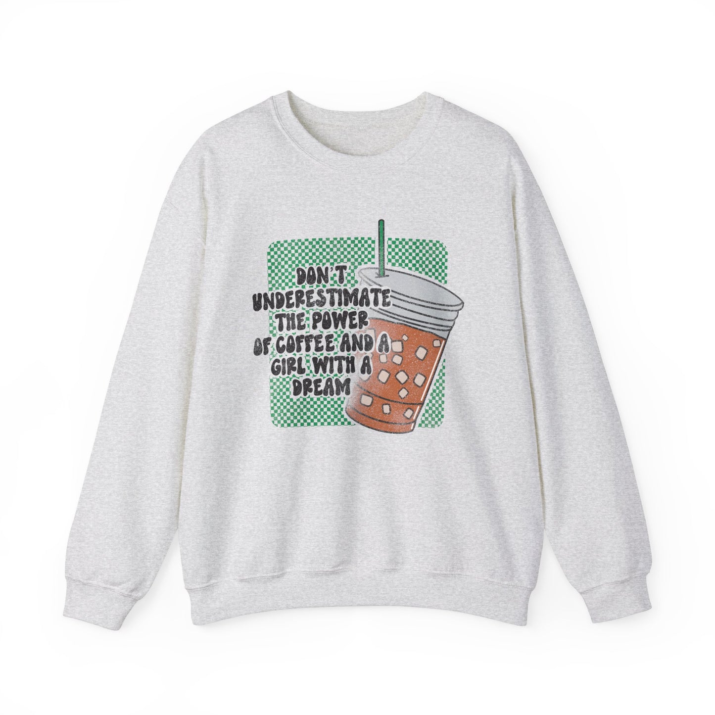 Inspiring Coffee Sweatshirt | Entrepreneur Apparel | Iced Coffee Pullover | Coffee Lover gift | Motivational Gift | Woman Owned Business