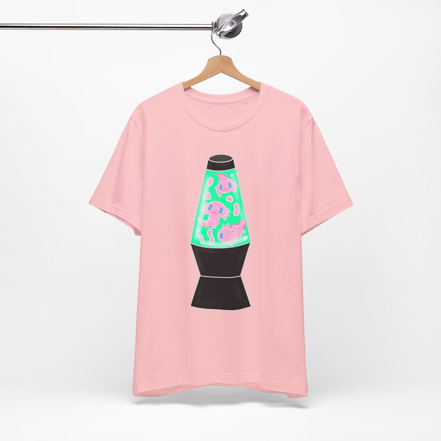 Axolotl Lava Lamp Retro Adult Unisex Tee | Mexican Axolotl Graphic Tee | Axolotl Lover Gifts | Funny Animal Shirt | Unique Amphibian Tee